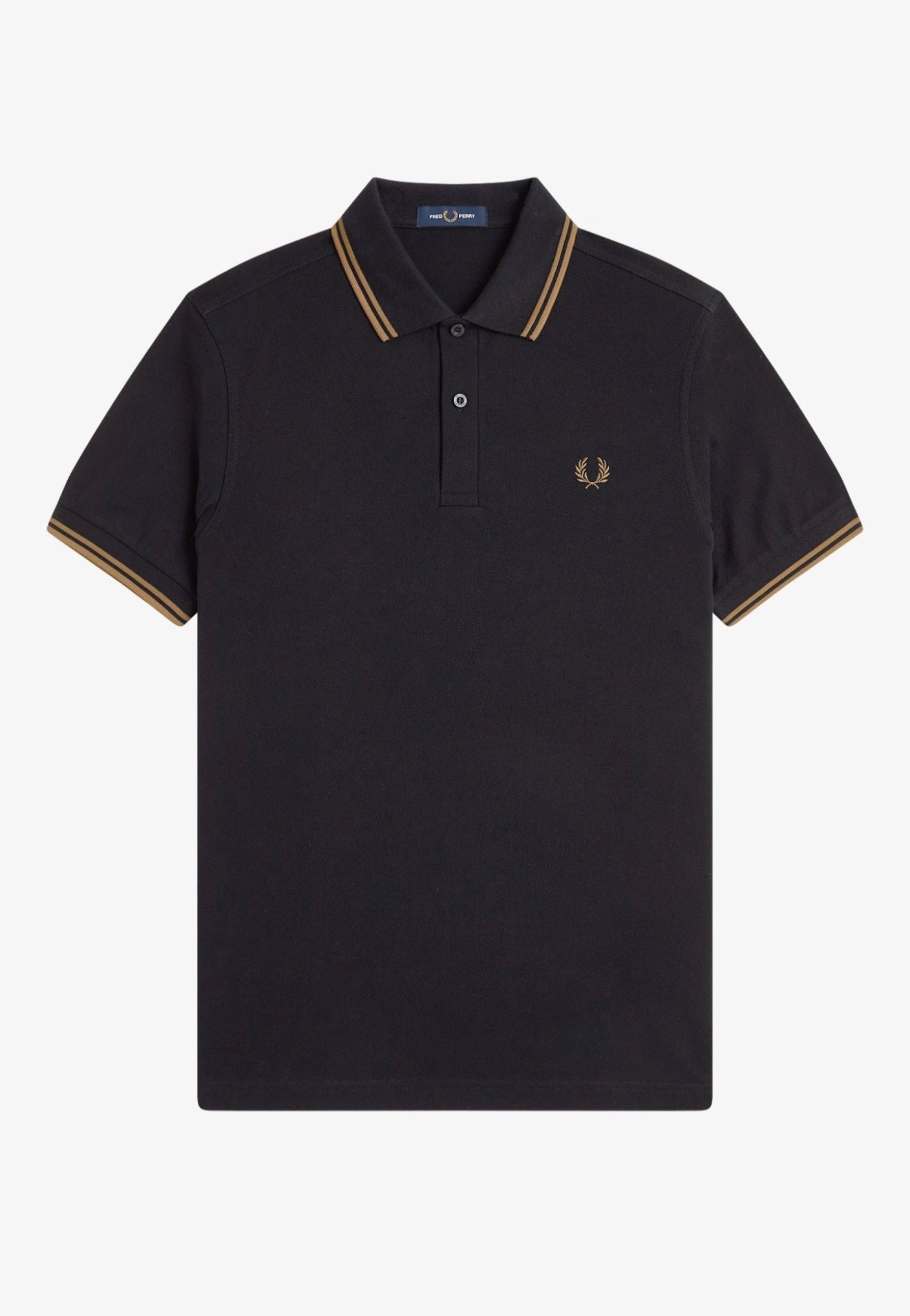Fred Perry - Twin Tipped Black/Shadedstone - Polo | Men-Image