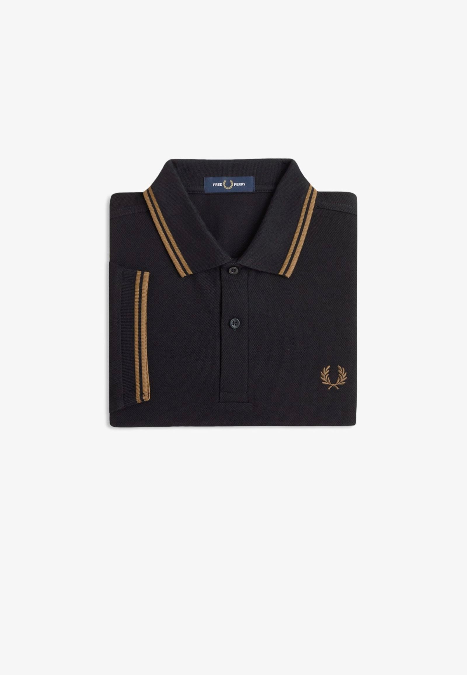 Fred Perry - Twin Tipped Black/Shadedstone - Polo | Men-Image