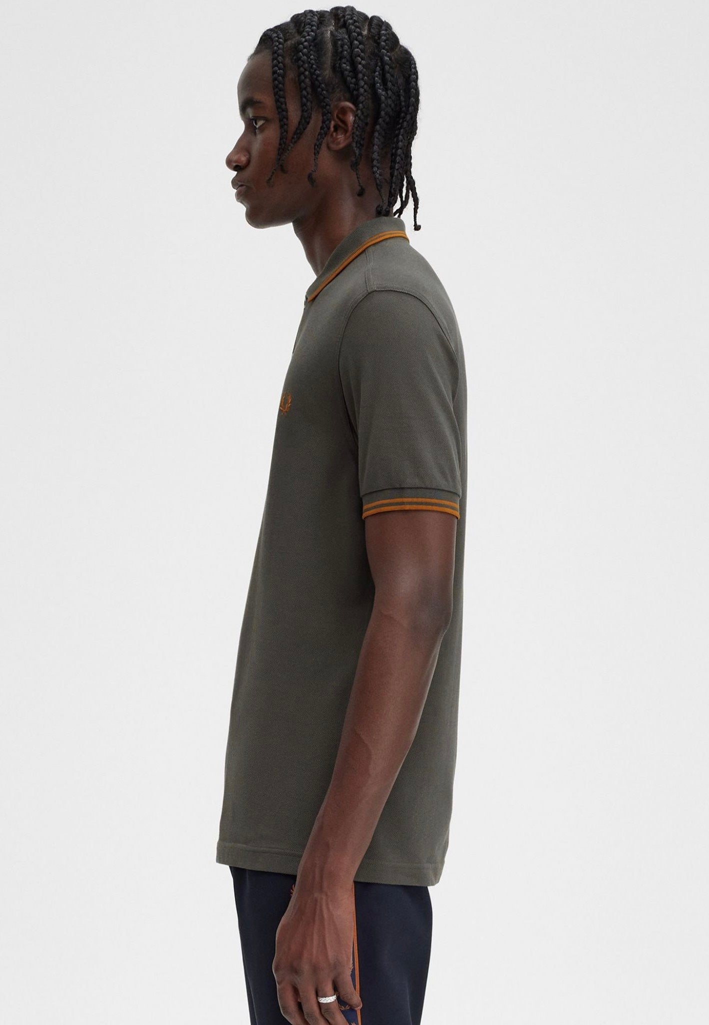 Fred Perry - Twin Tipped Field Green/Nut Flake/Nut Flake - Polo | Men-Image