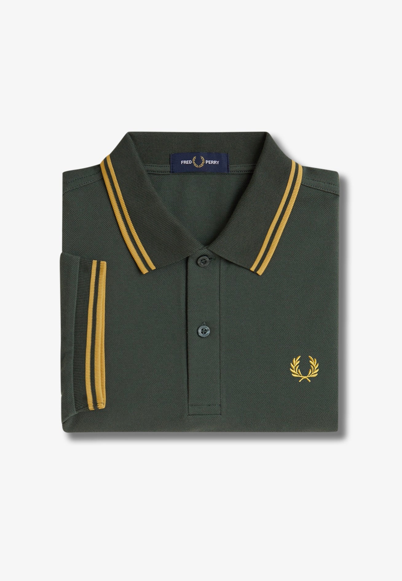 Fred Perry - Twin Tipped Court Green/Honeycomb - Polo | Men-Image