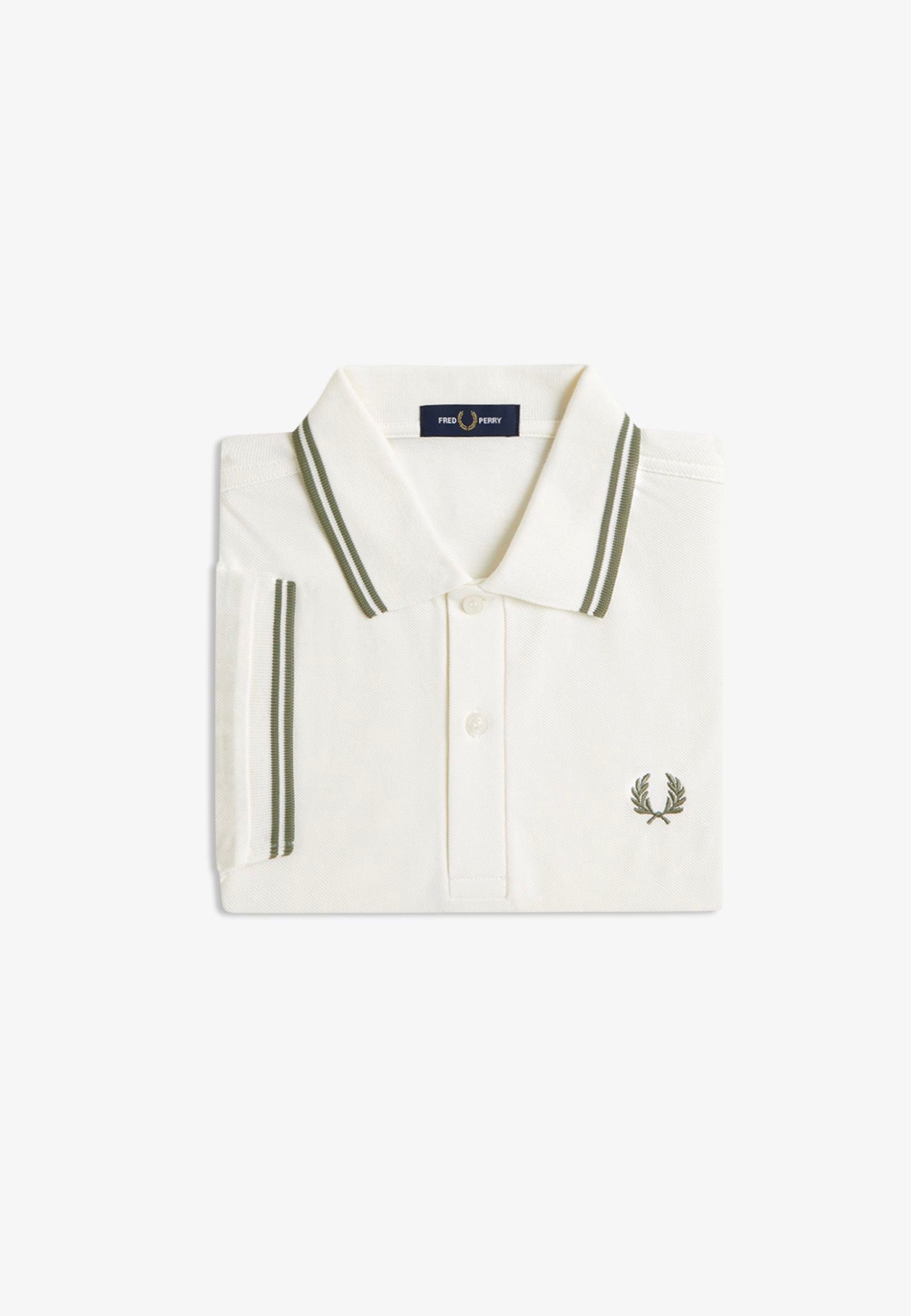 Fred Perry - Twin Tipped Lghecru/Olivmint - Polo | Men-Image