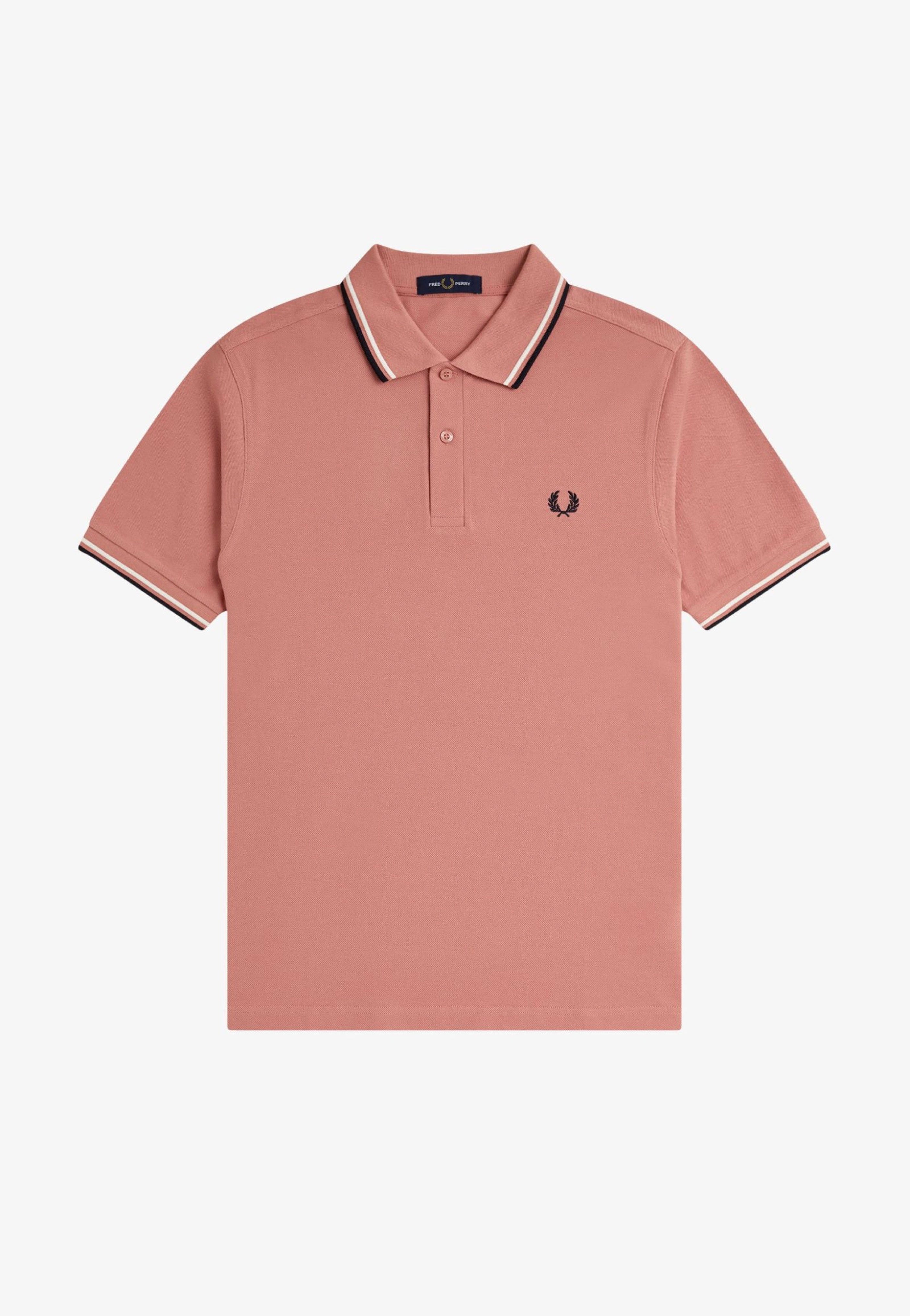 Fred Perry - Twin Tipped Puttypink/Ecru/Navy - Polo | Men-Image