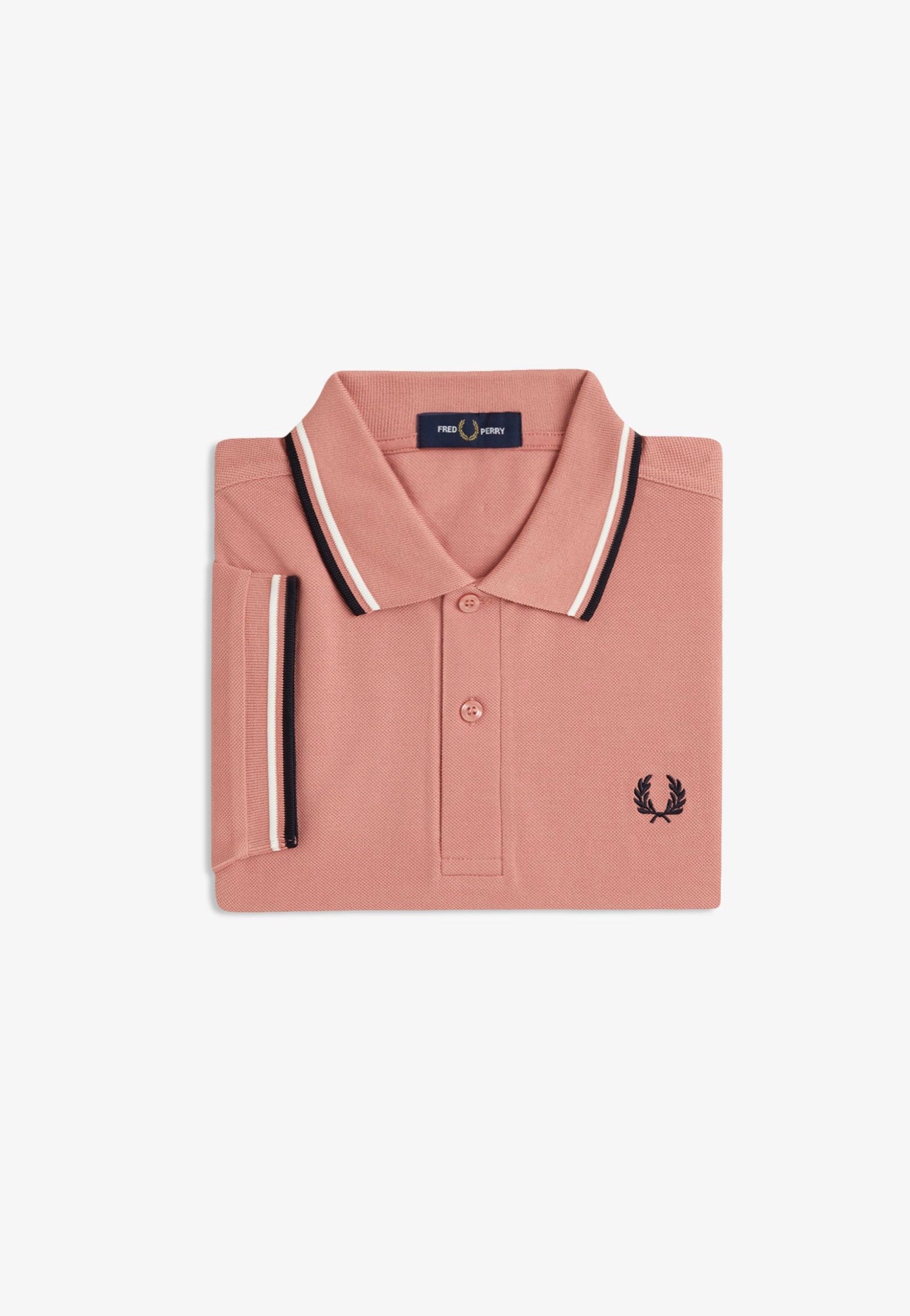 Fred Perry - Twin Tipped Puttypink/Ecru/Navy - Polo | Men-Image