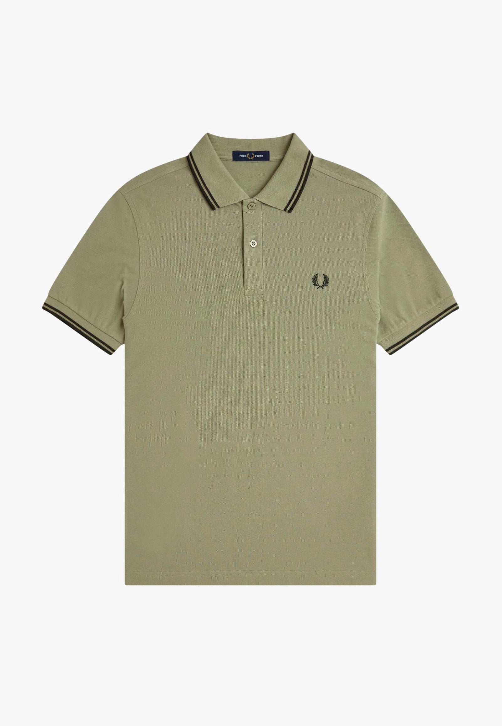 Fred Perry - Twin Tipped Olive Mint/Night Green/Night Green - Polo | Men-Image