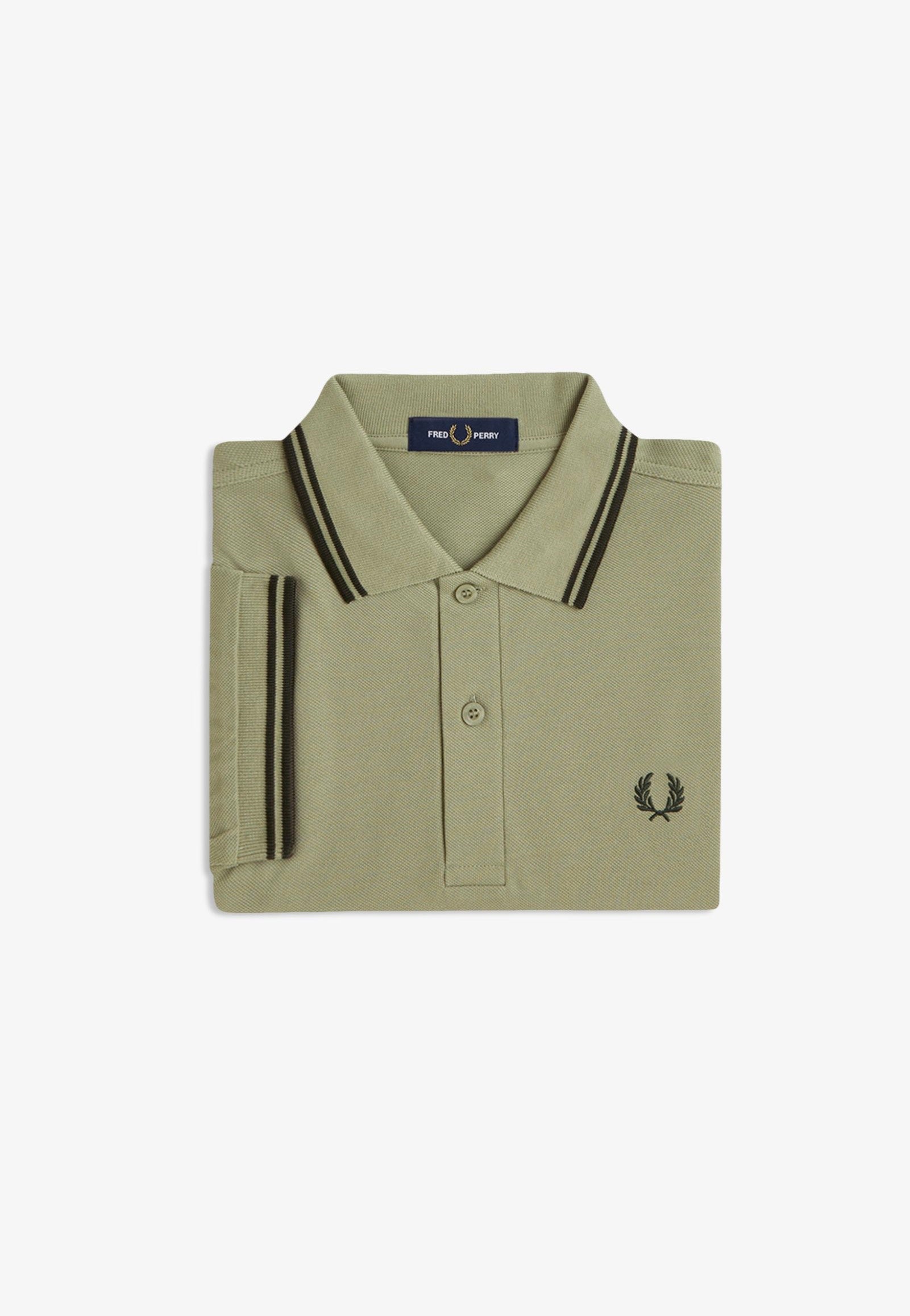 Fred Perry - Twin Tipped Olive Mint/Night Green/Night Green - Polo | Men-Image