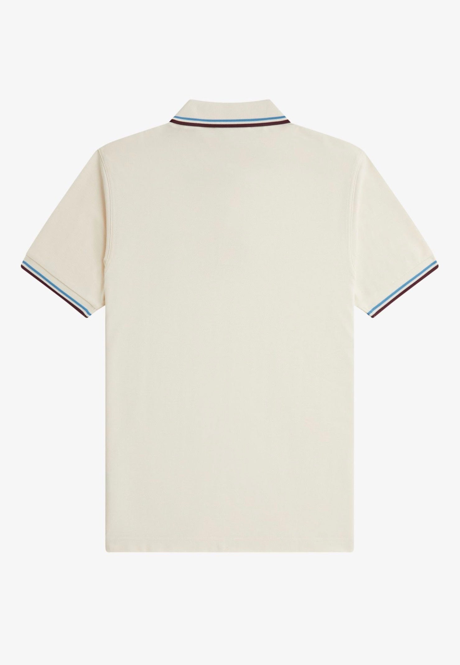 Fred Perry - Twin Tipped Ecru/Court Blue/Oxblood - Polo | Men-Image