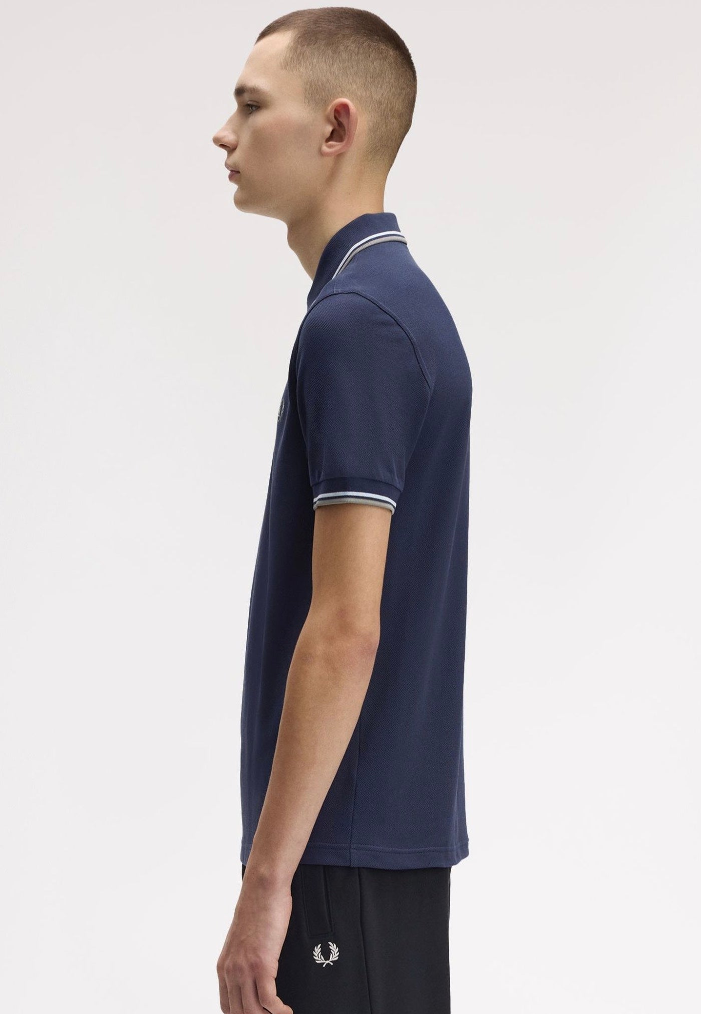 Fred Perry - Twin Tipped Dark Airforce/Light Ice/Bayleaf - Polo | Men-Image