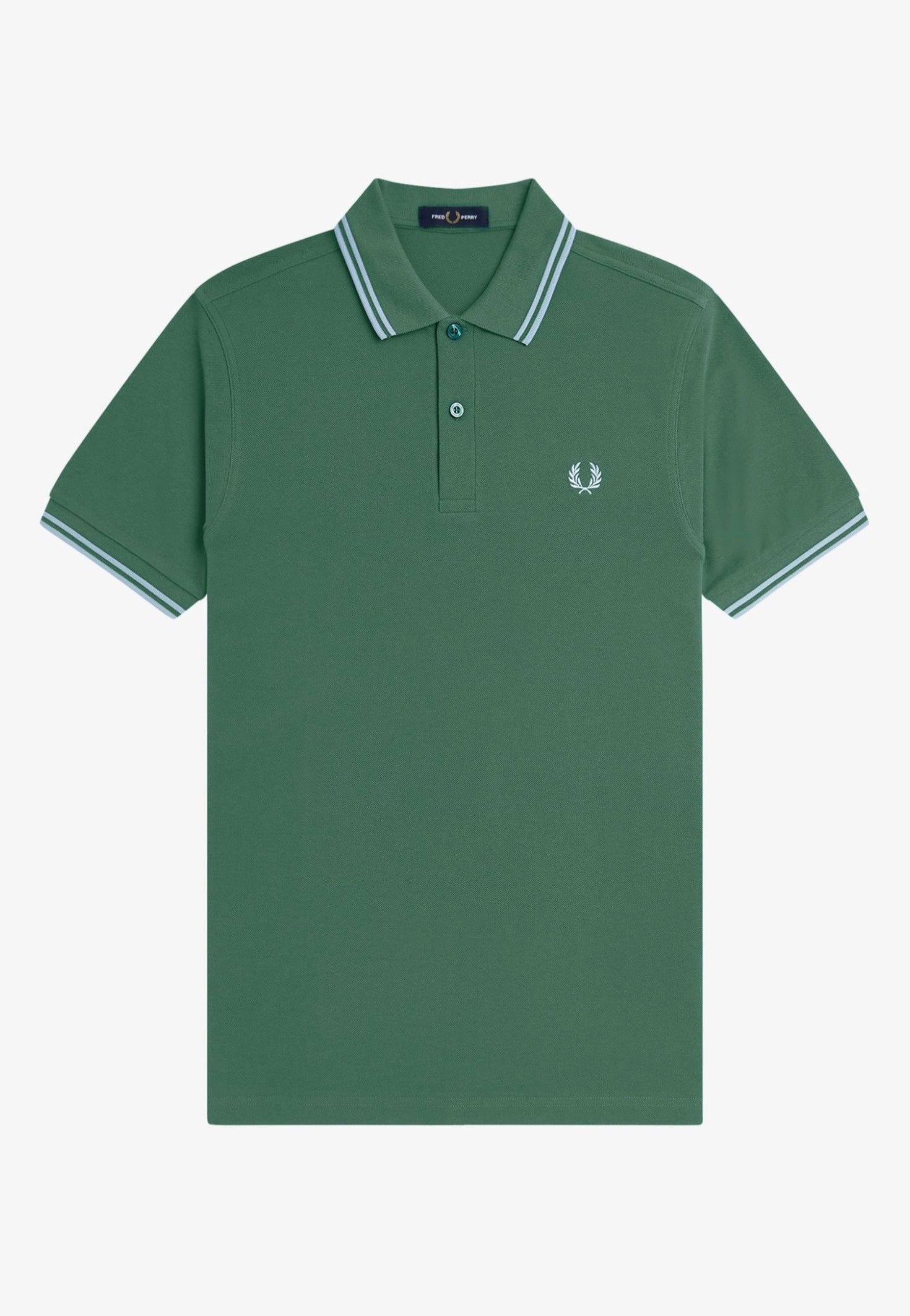 Fred Perry - Twin Tipped Sportgreen/Trackblue - Polo | Men-Image