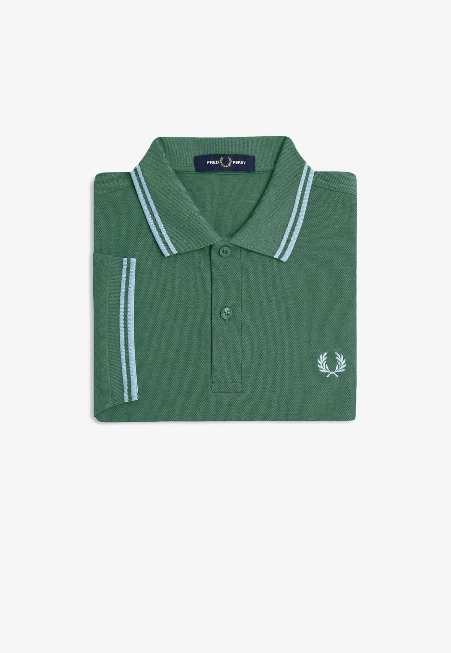 Fred Perry - Twin Tipped Sportgreen/Trackblue - Polo | Men-Image
