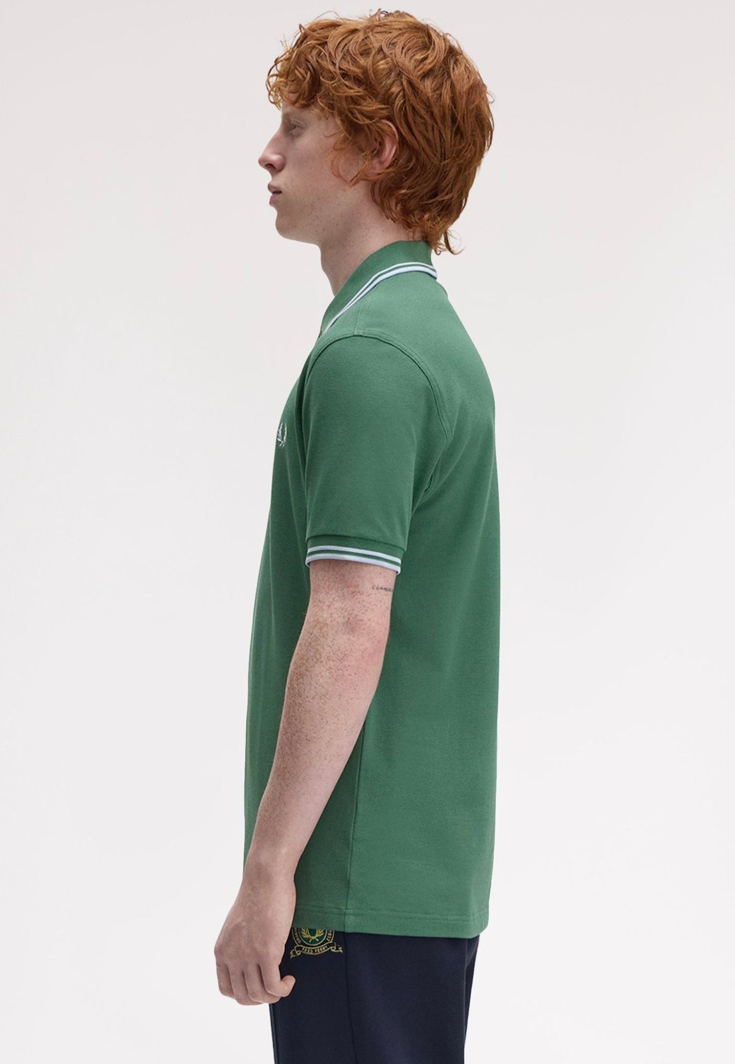 Fred Perry - Twin Tipped Sportgreen/Trackblue - Polo | Men-Image