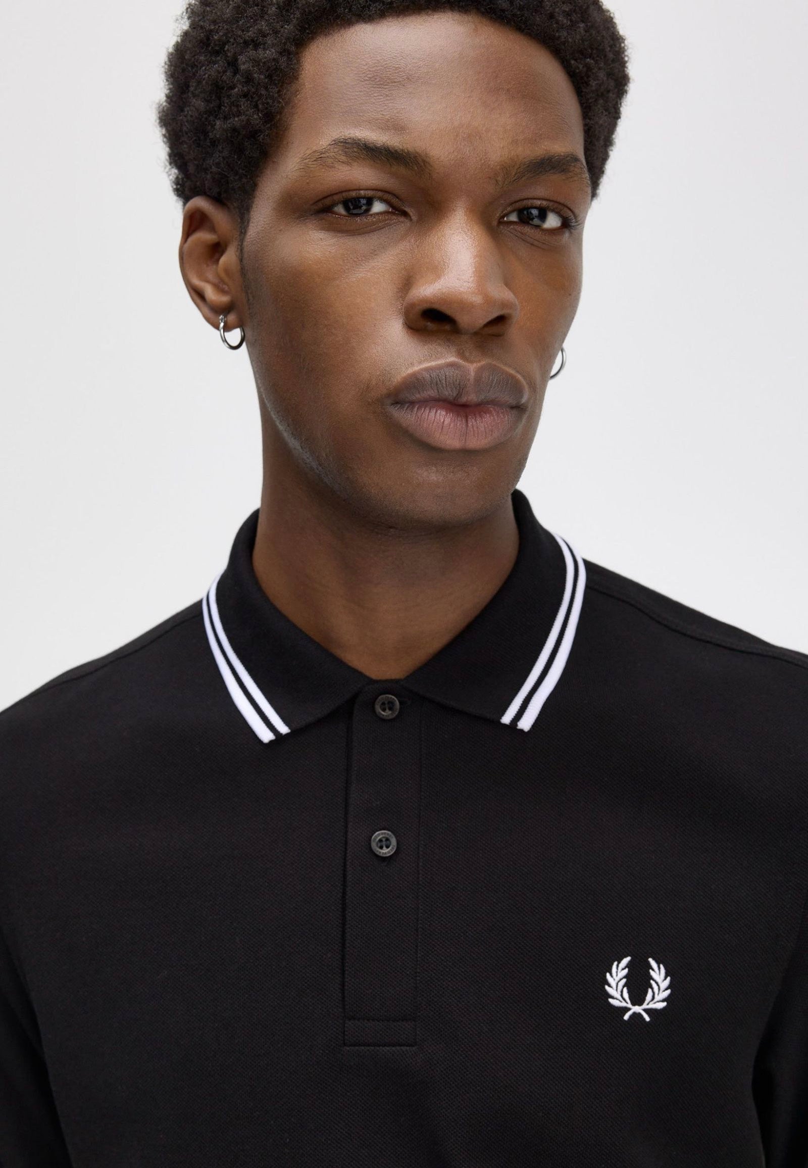 Fred Perry - Twin Tipped Black - Longsleeve | Men-Image