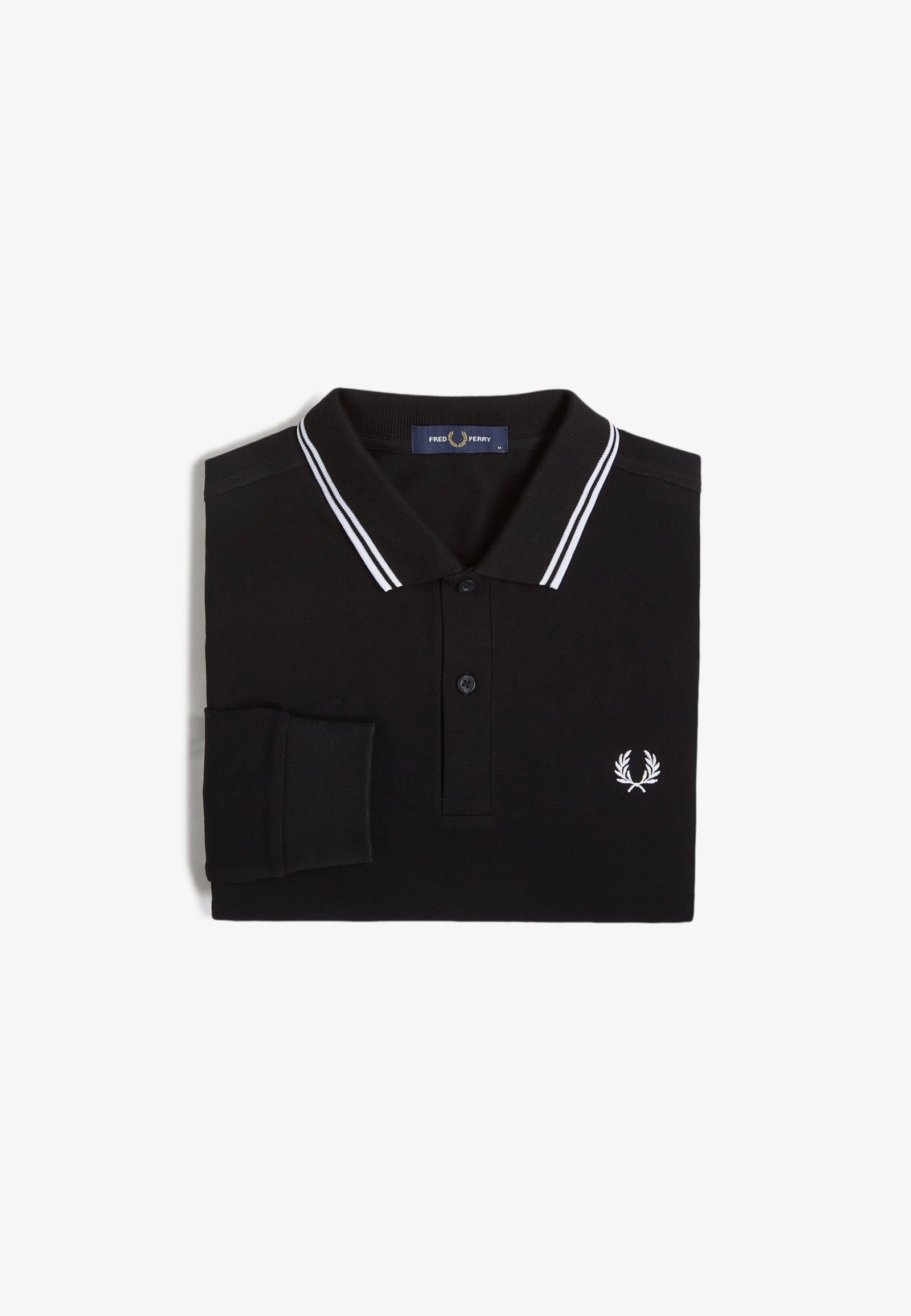 Fred Perry - Twin Tipped Black - Longsleeve | Men-Image