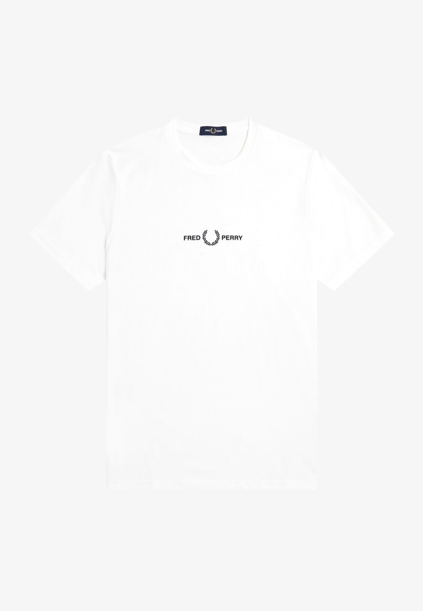 Fred Perry - Embroidered White - T-Shirt | Men-Image