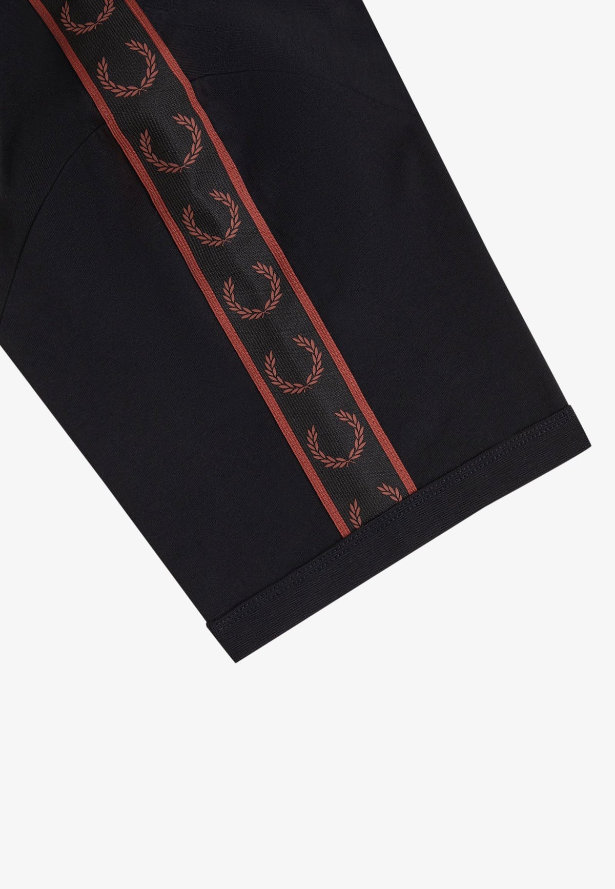 Fred Perry Contrast Tape Ringer Black T-Shirt | Men-Image