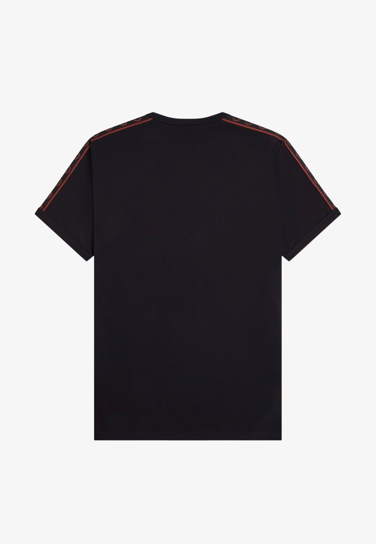 Fred Perry Contrast Tape Ringer Black T-Shirt | Men-Image