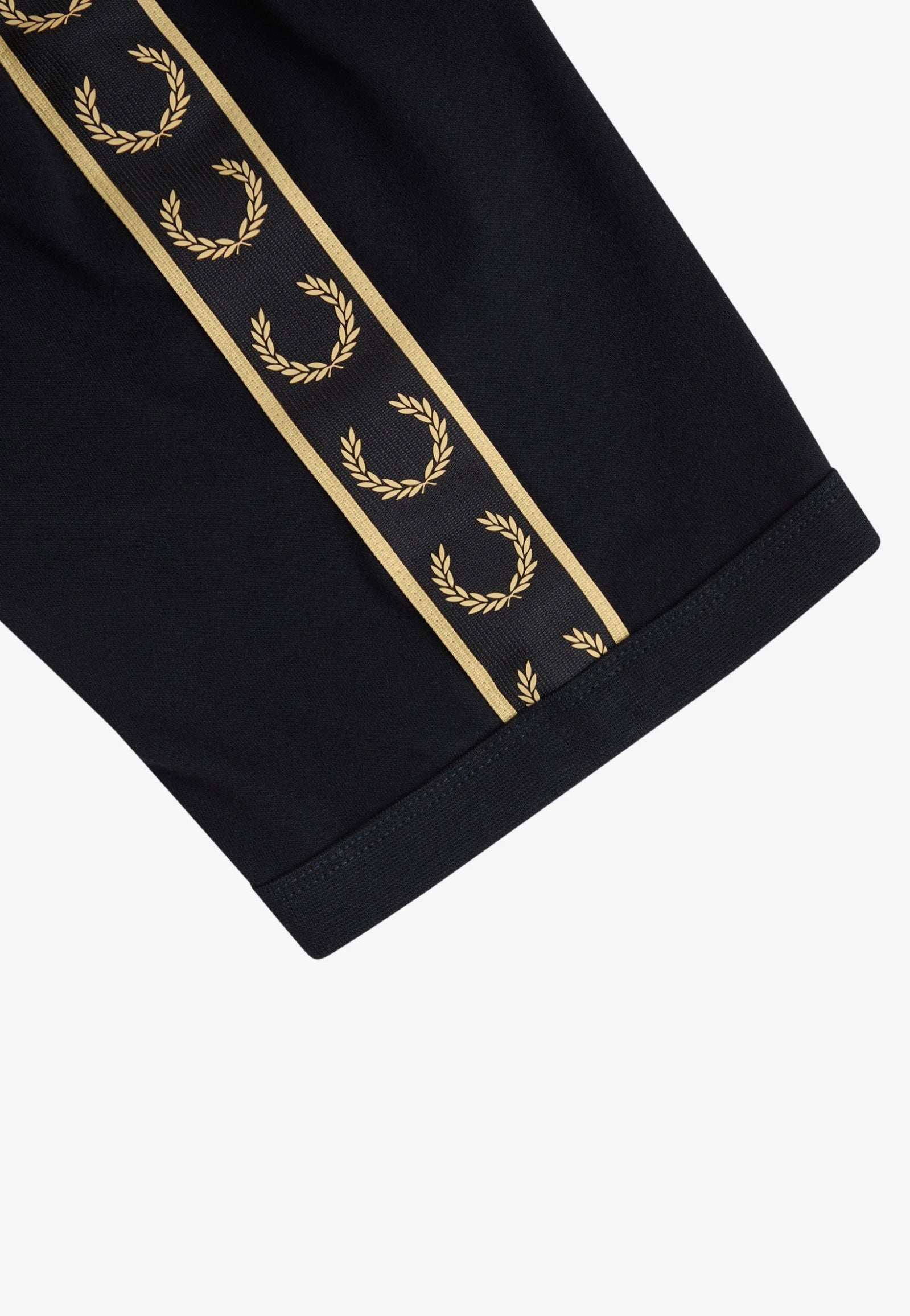 Fred Perry - Contrast Tape Ringer Black/Champagne - T-Shirt | Men-Image