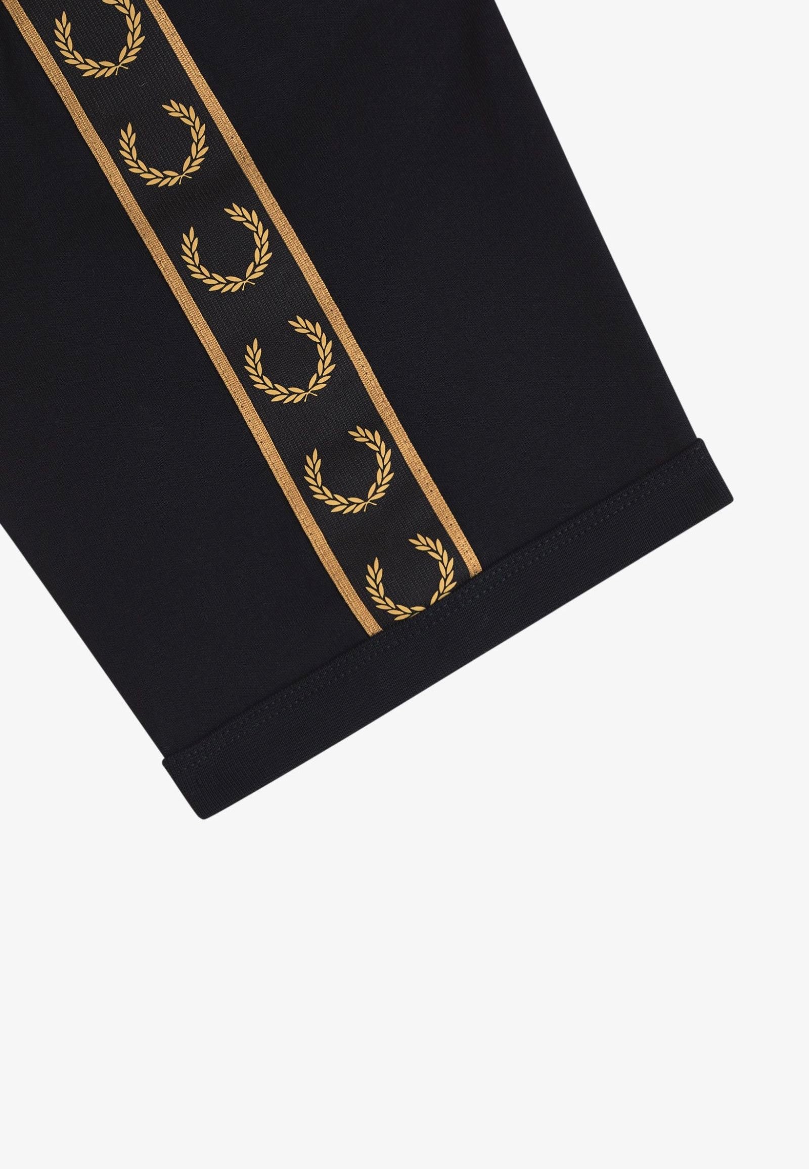 Fred Perry - Contrast Tape Ringer Black/Shadedstone - T-Shirt | Men-Image