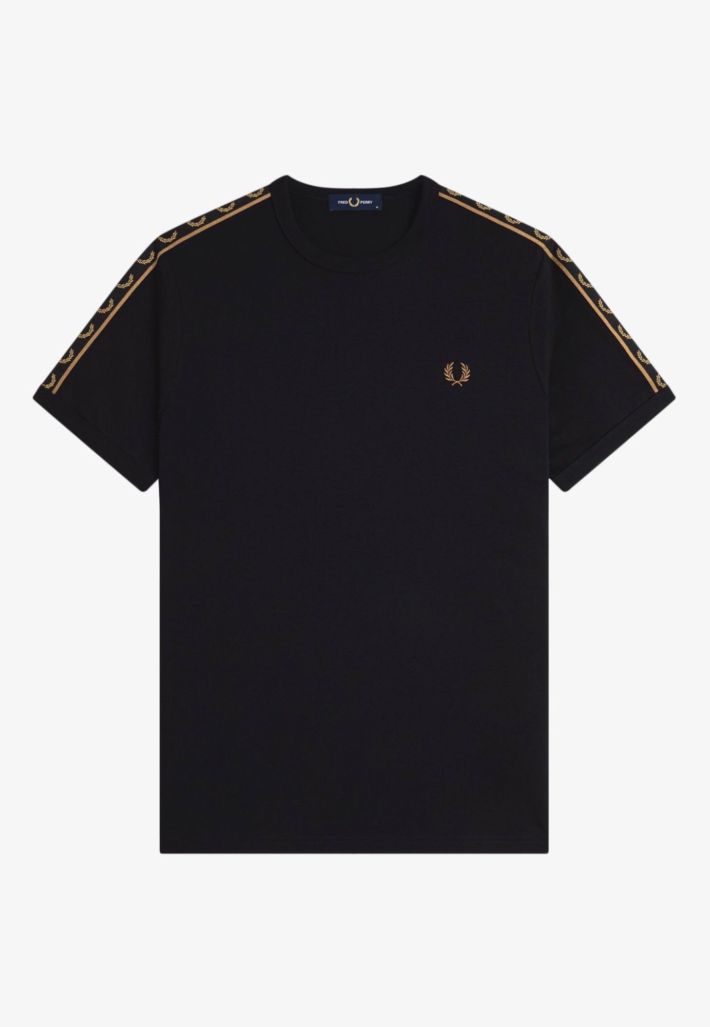 Fred Perry - Contrast Tape Ringer Black/Shadedstone - T-Shirt | Men-Image