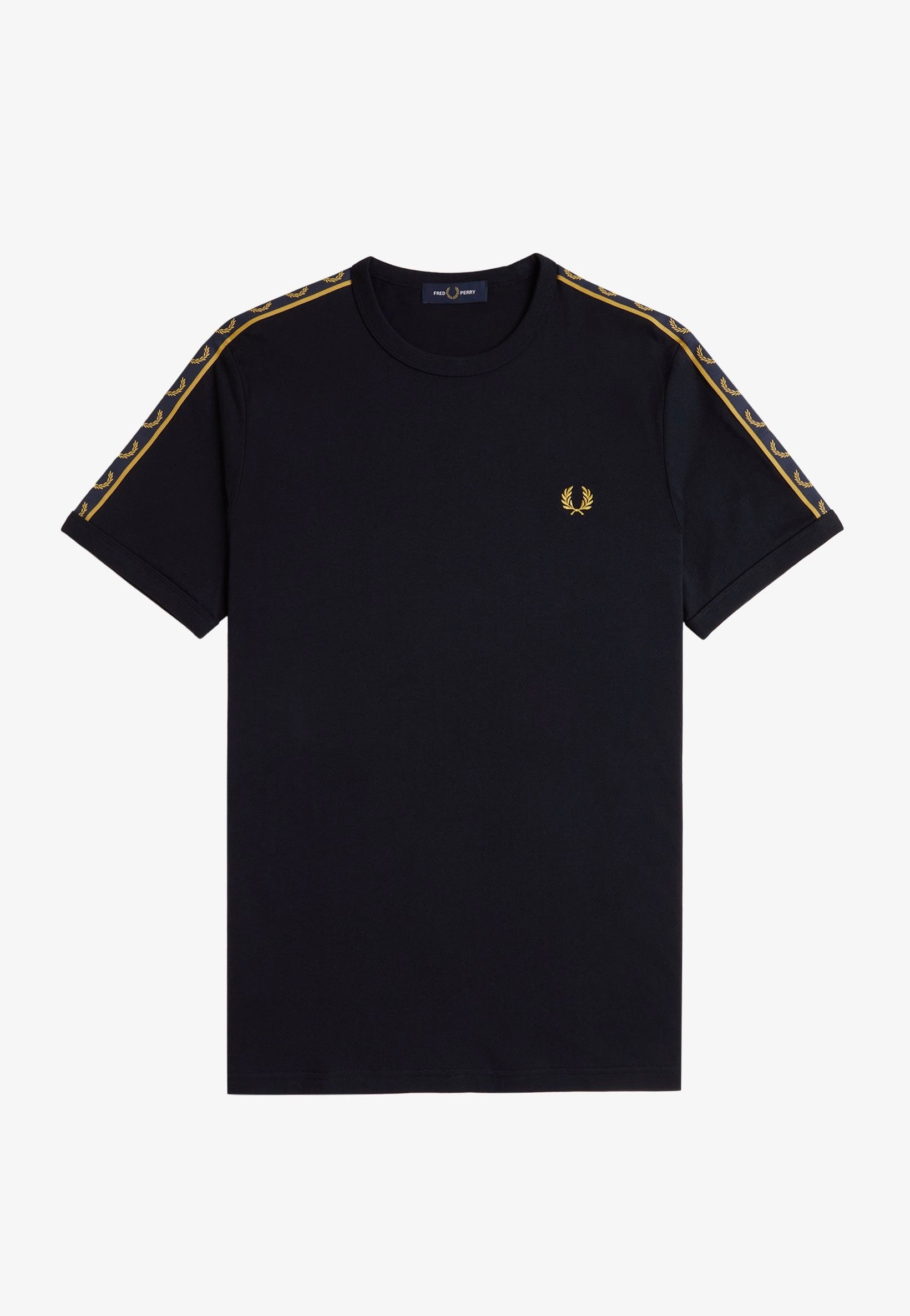 Fred Perry - Contrast Tape Ringer Navy/Honeycomb - T-Shirt | Men-Image