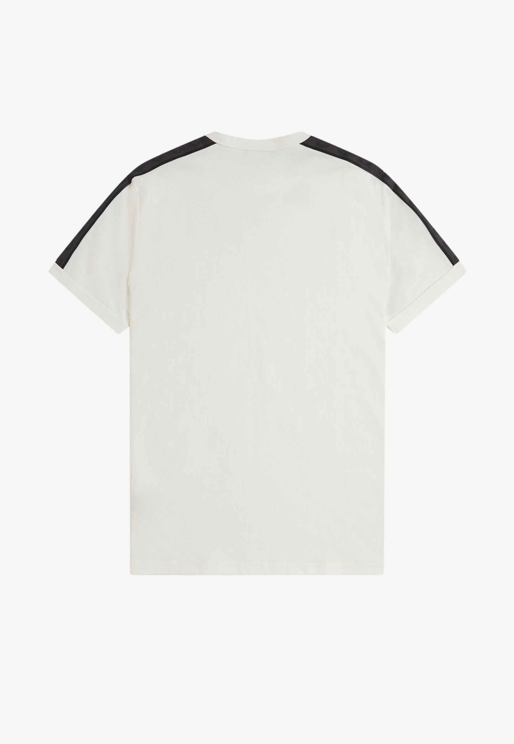 Fred Perry - Contrast Tape Ringer Lecru/Agrey - T-Shirt | Men-Image
