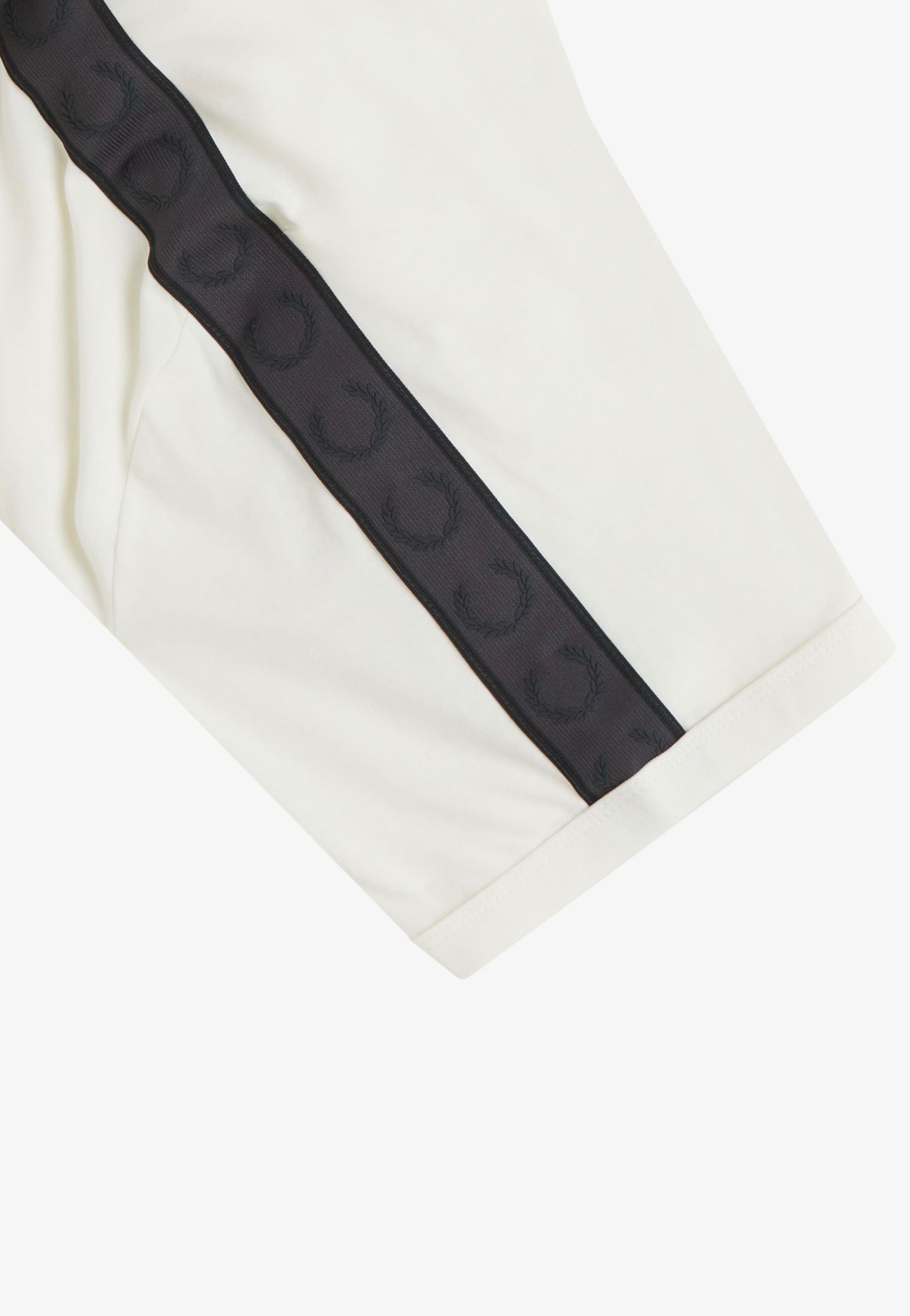 Fred Perry - Contrast Tape Ringer Lecru/Agrey - T-Shirt | Men-Image