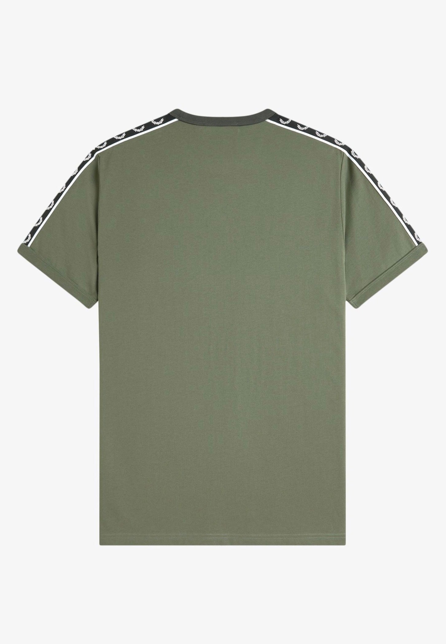Fred Perry - Contrast Tape Ringer Laurel Wreath Green/Black - T-Shirt | Men-Image