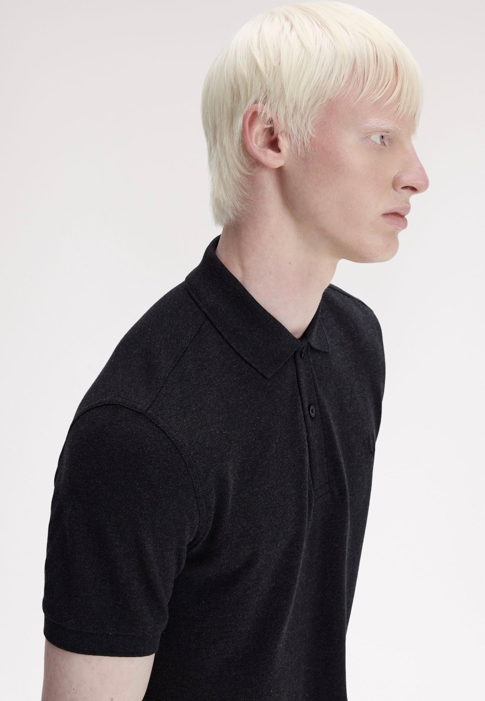 Fred Perry - The Fred Perry Charcoal Marl/Black - Polo | Men-Image