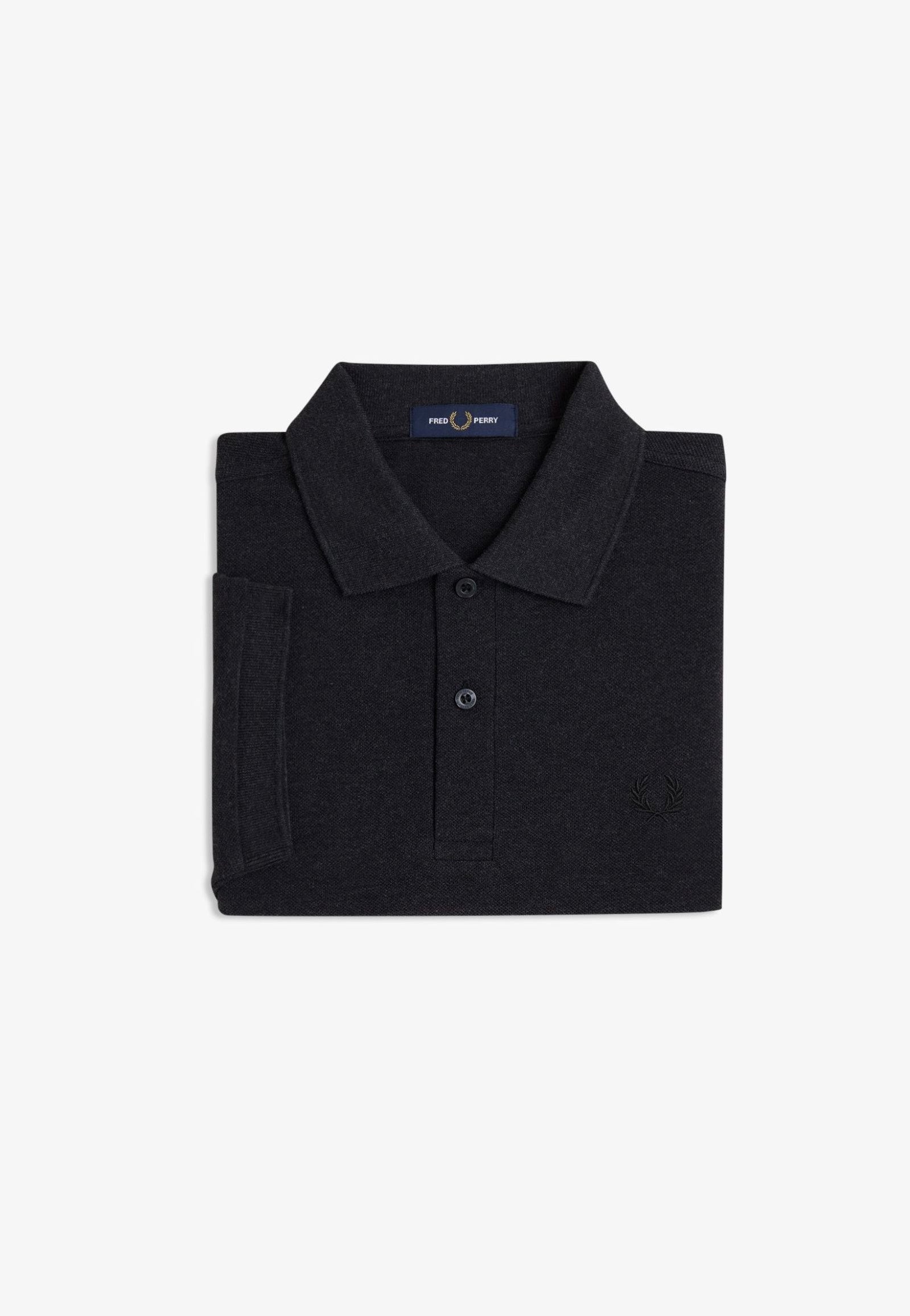 Fred Perry - The Fred Perry Charcoal Marl/Black - Polo | Men-Image