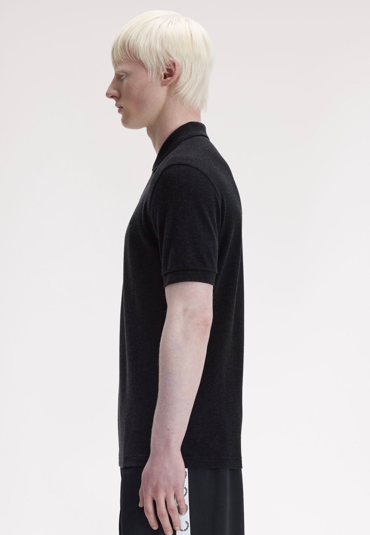 Fred Perry - The Fred Perry Charcoal Marl/Black - Polo | Men-Image