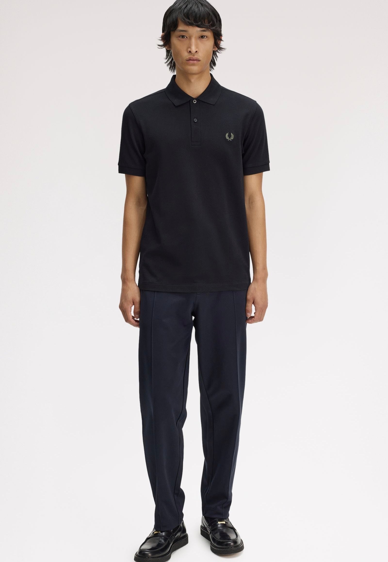 Fred Perry - The Fred Perry Black/Laurel Wreath Green - Polo | Men-Image