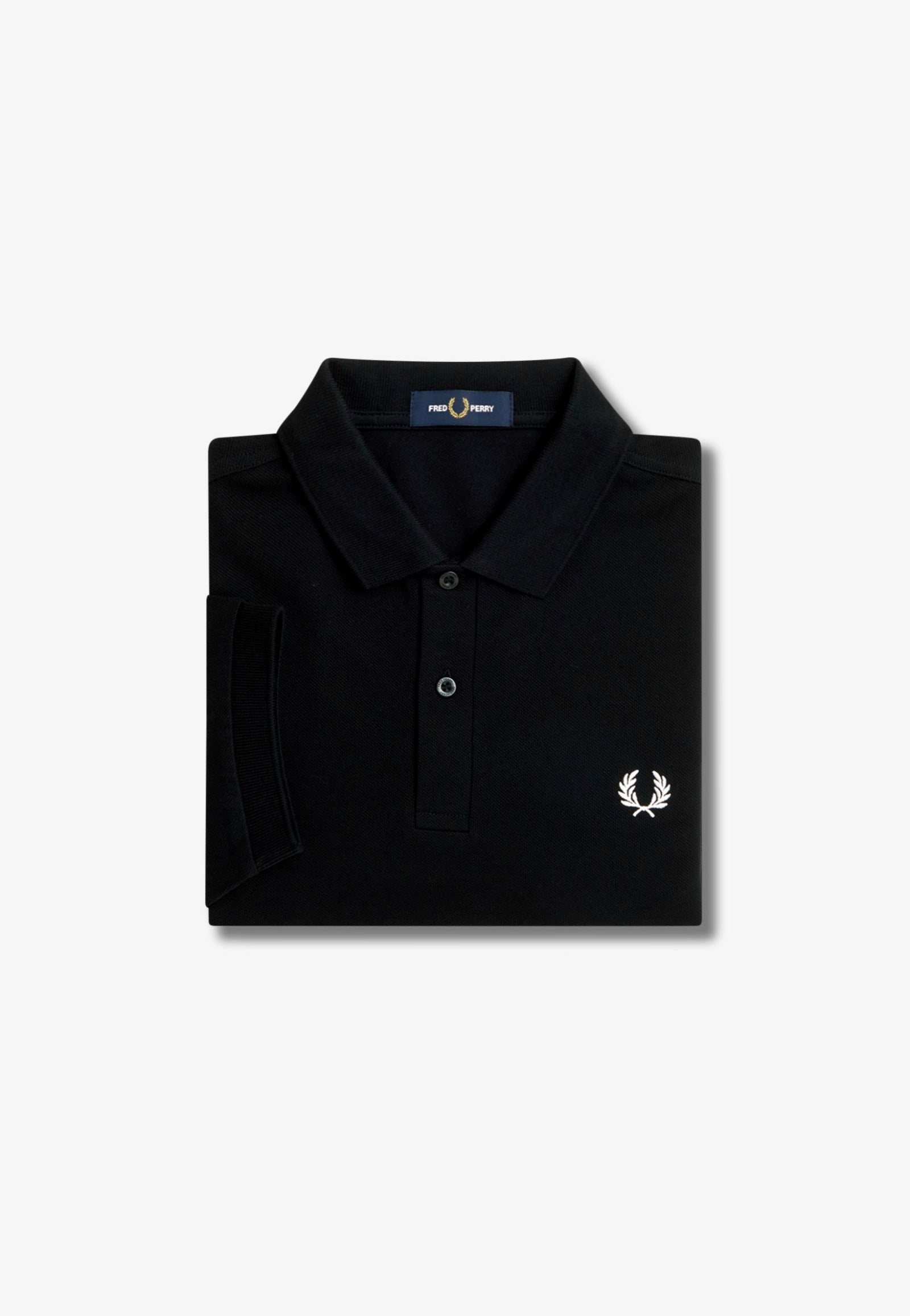 Fred Perry - Plain Black/Snow White - Polo | Men-Image