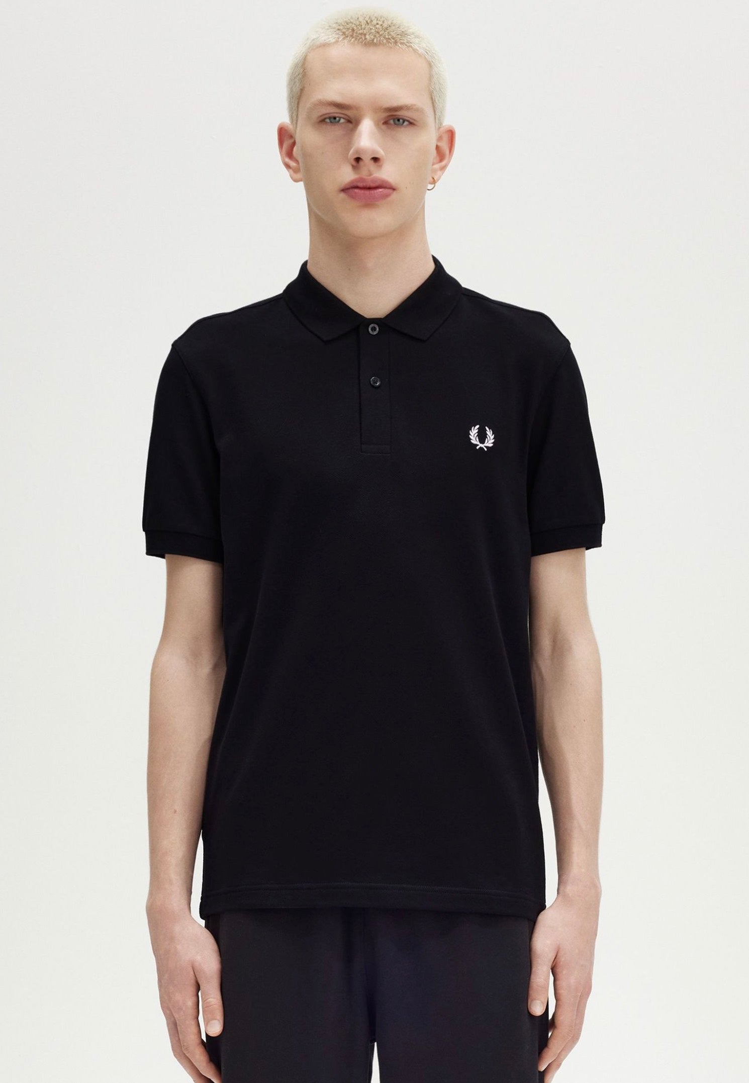 Fred Perry - Plain Black/Snow White - Polo | Men-Image