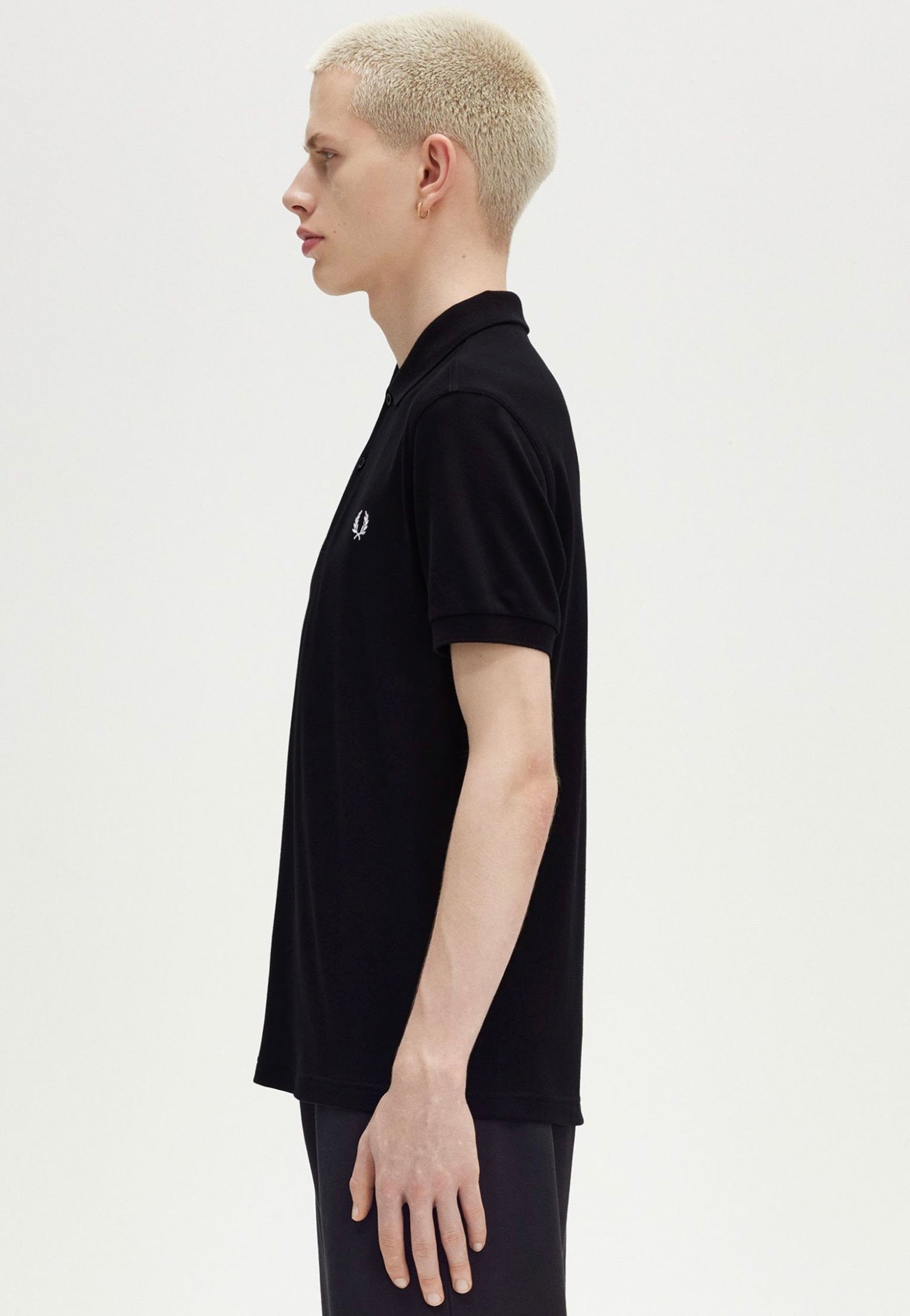 Fred Perry - Plain Black/Snow White - Polo | Men-Image