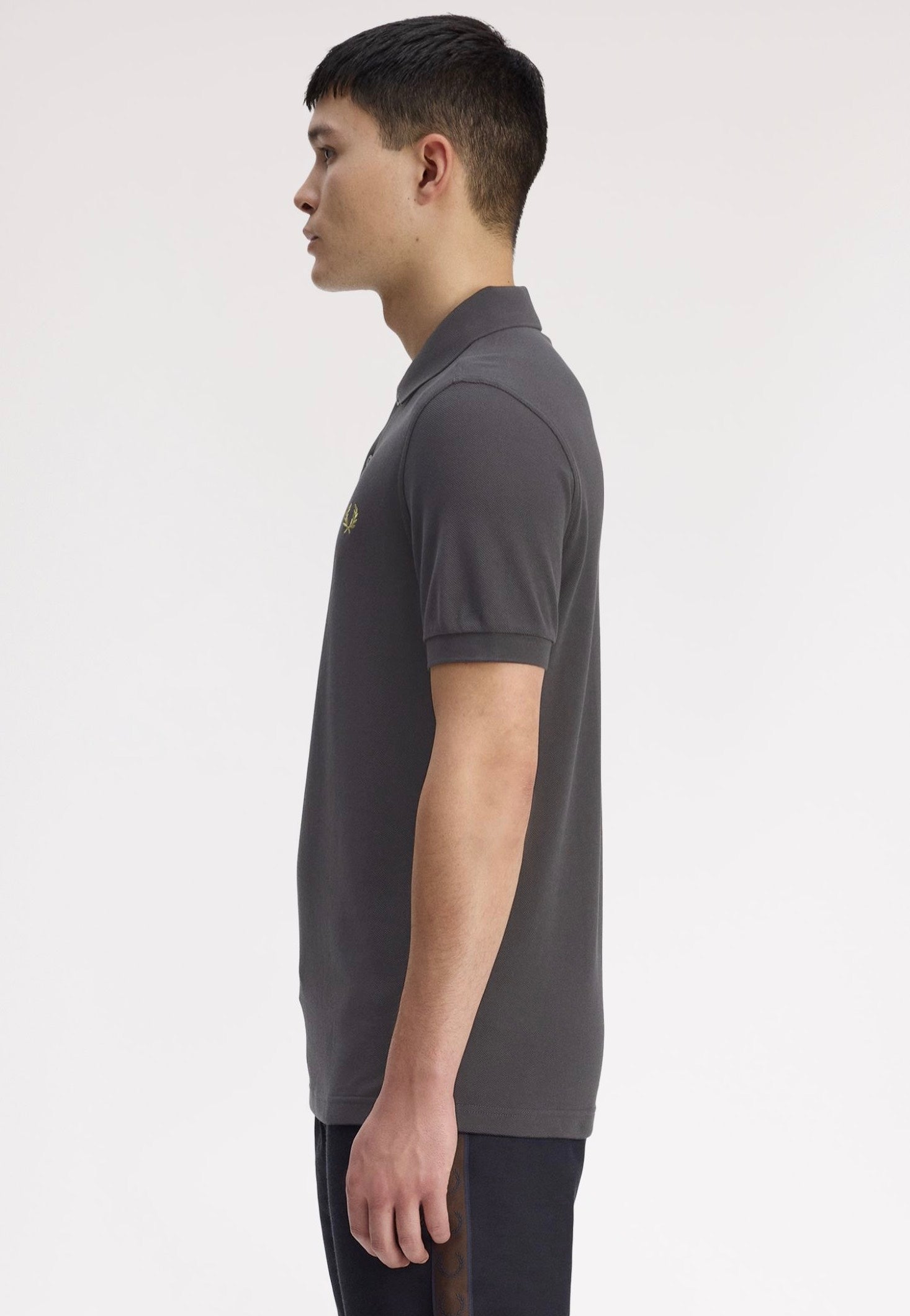 Fred Perry - The Fred Perry Anchor Grey/Tennis Ball Yellow - Polo | Men-Image