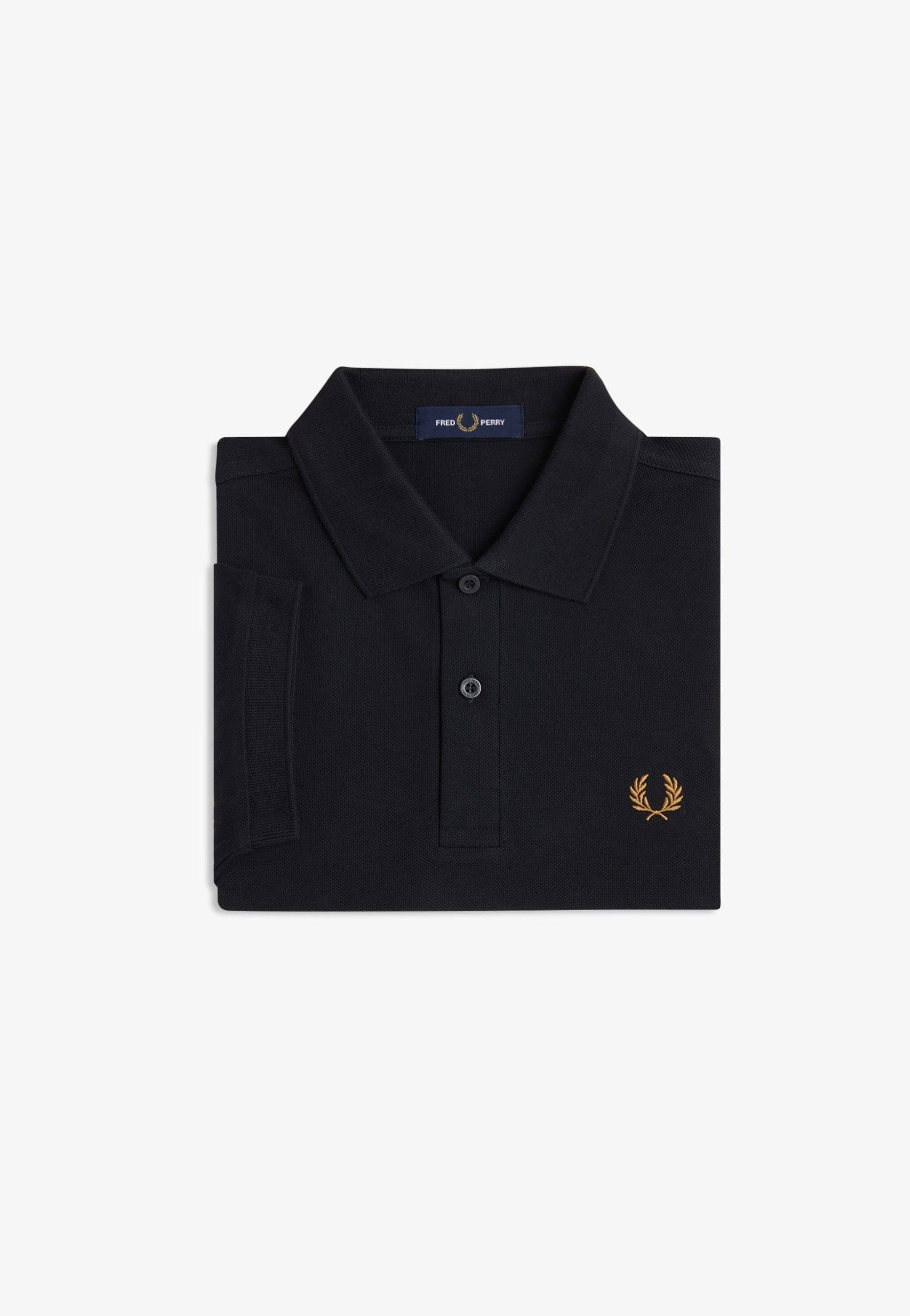 Fred Perry - The Fred Perry Black/Dark Caramel - Polo | Men-Image