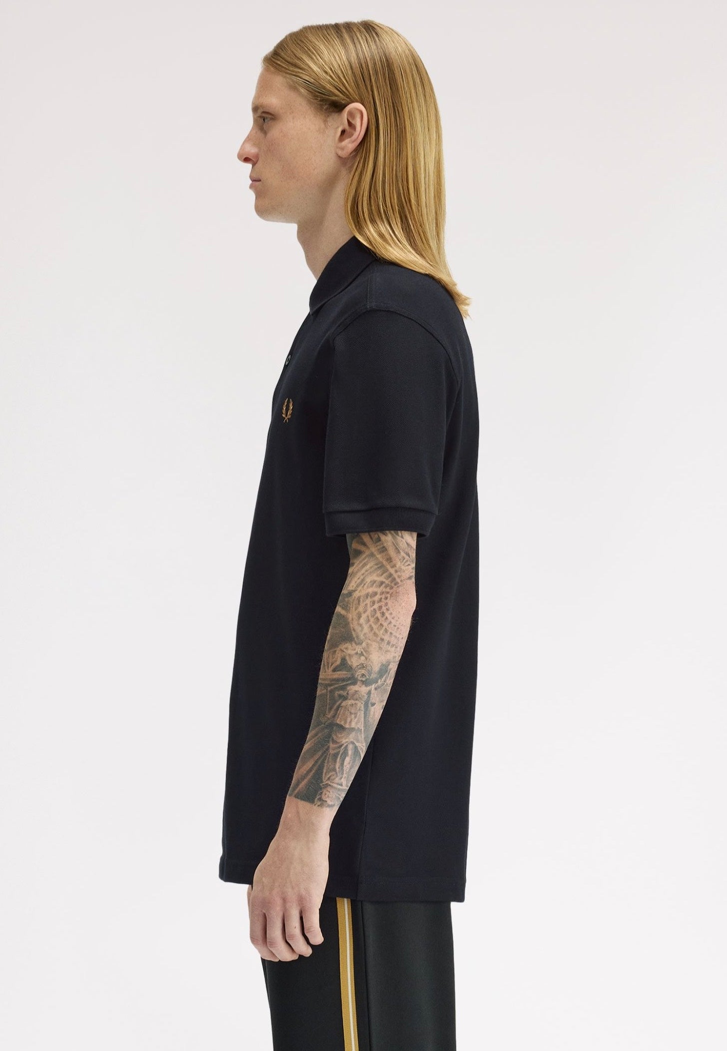 Fred Perry - The Fred Perry Black/Dark Caramel - Polo | Men-Image