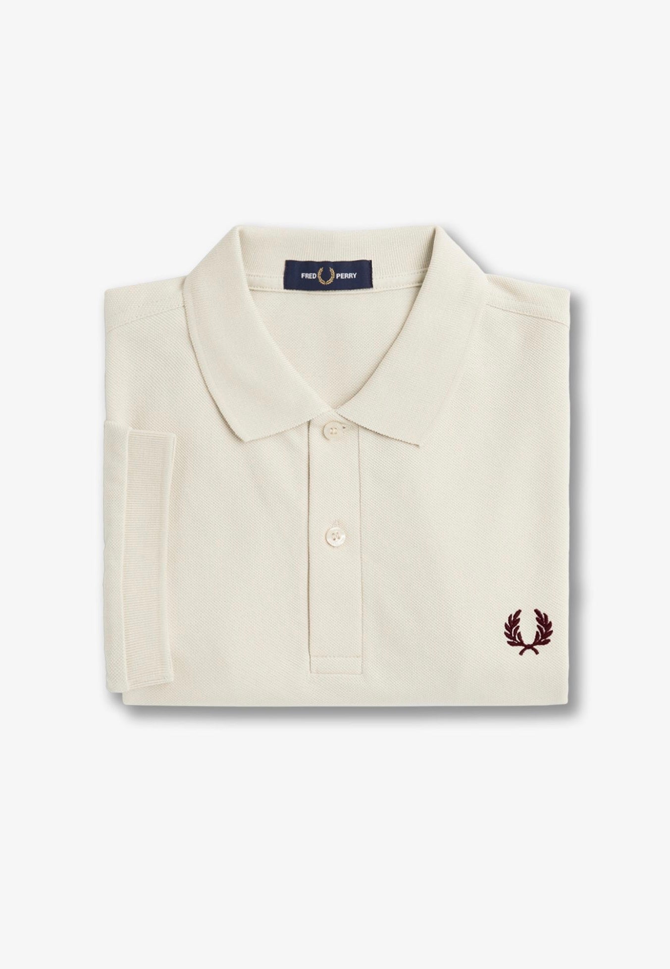 Fred Perry - Plain Fred Perry Ecru/Oxblood - Polo | Men-Image