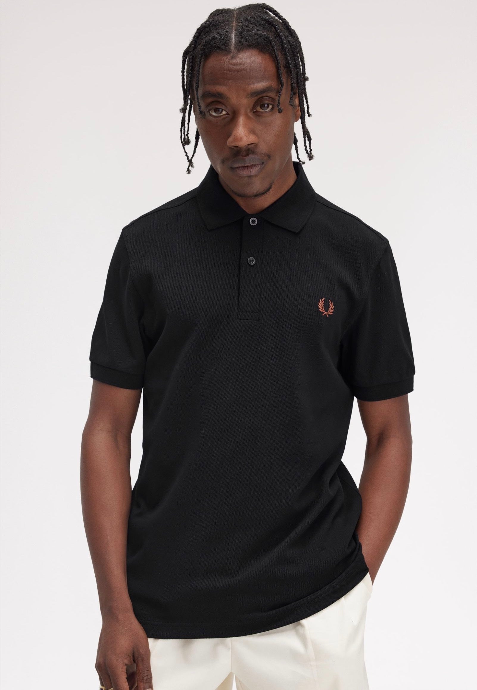 Fred Perry - The Fred Perry Black/Whiskybrwn - Polo | Men-Image