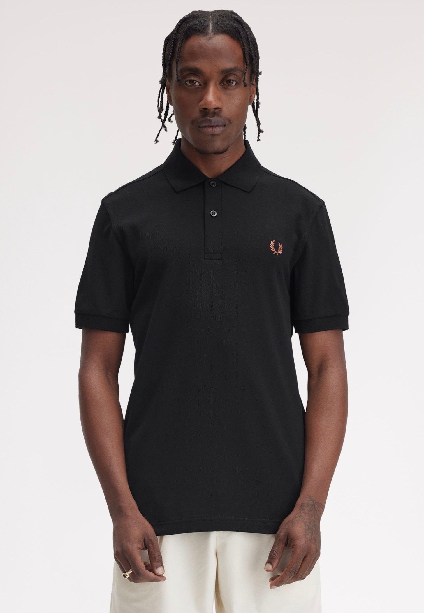 Fred Perry - The Fred Perry Black/Whiskybrwn - Polo | Men-Image
