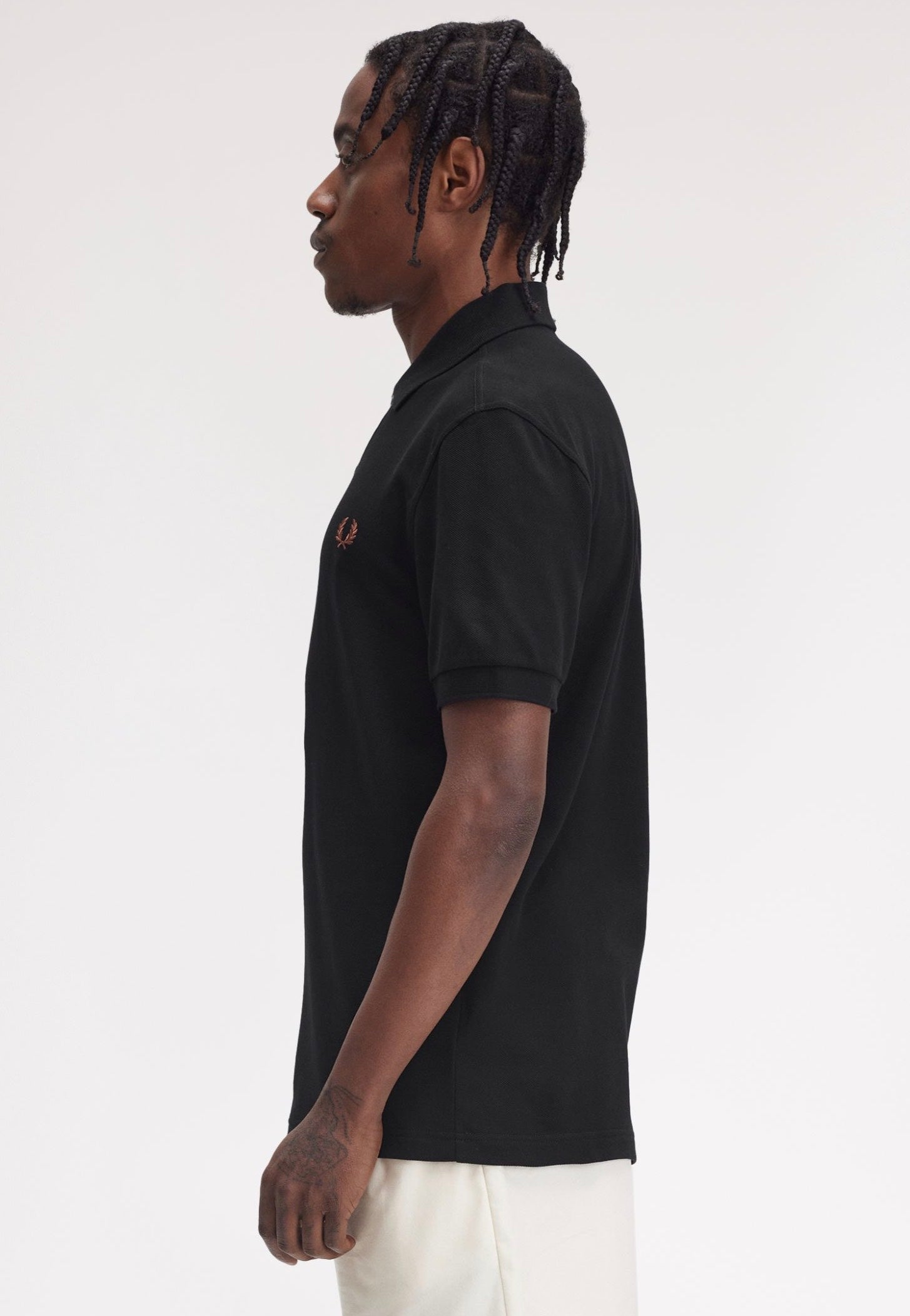 Fred Perry - The Fred Perry Black/Whiskybrwn - Polo | Men-Image