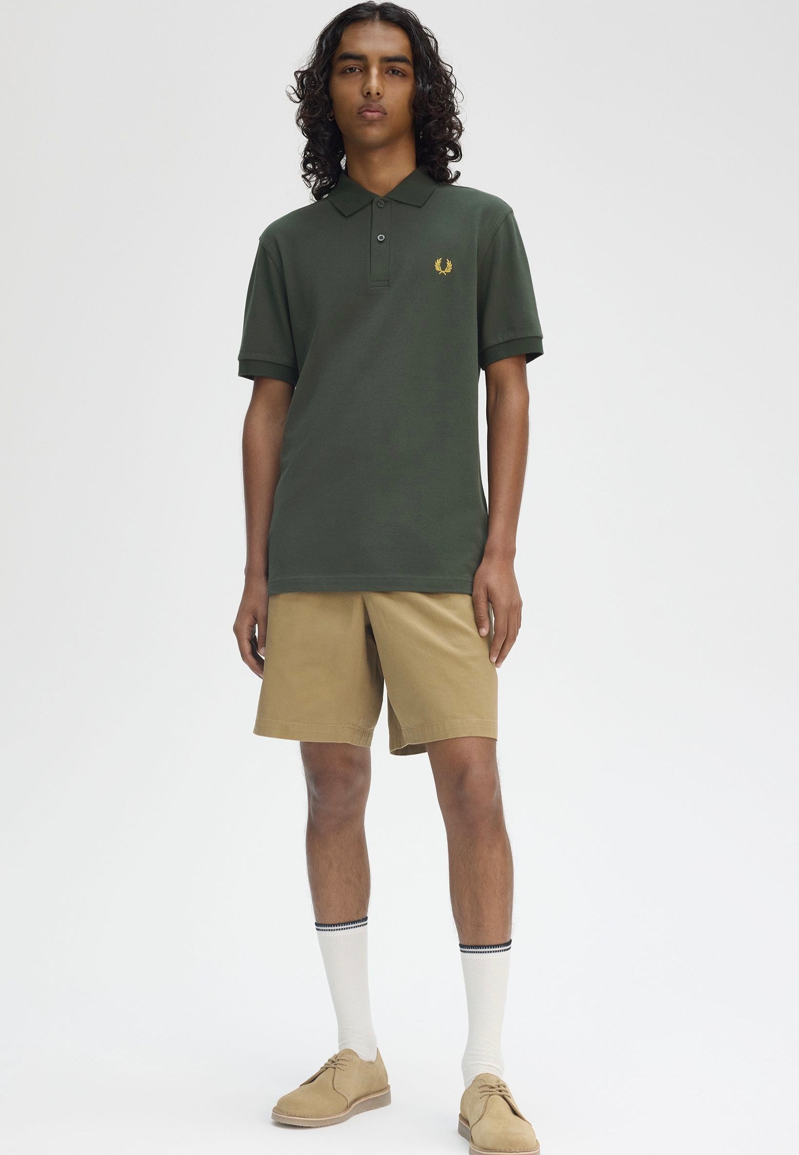 Fred Perry - The Fred Perry Court Green/Honeycomb - Polo | Men-Image