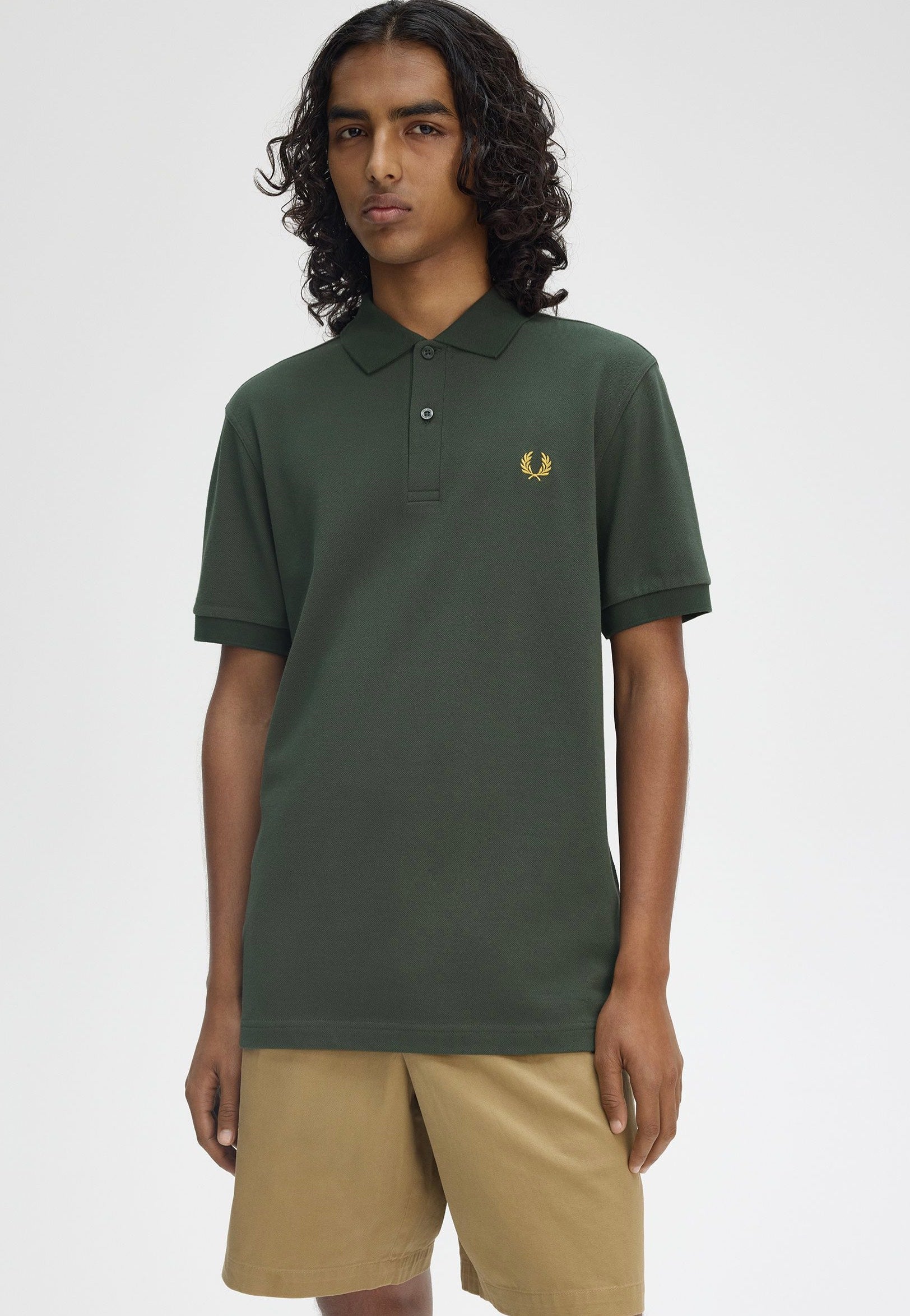 Fred Perry - The Fred Perry Court Green/Honeycomb - Polo | Men-Image