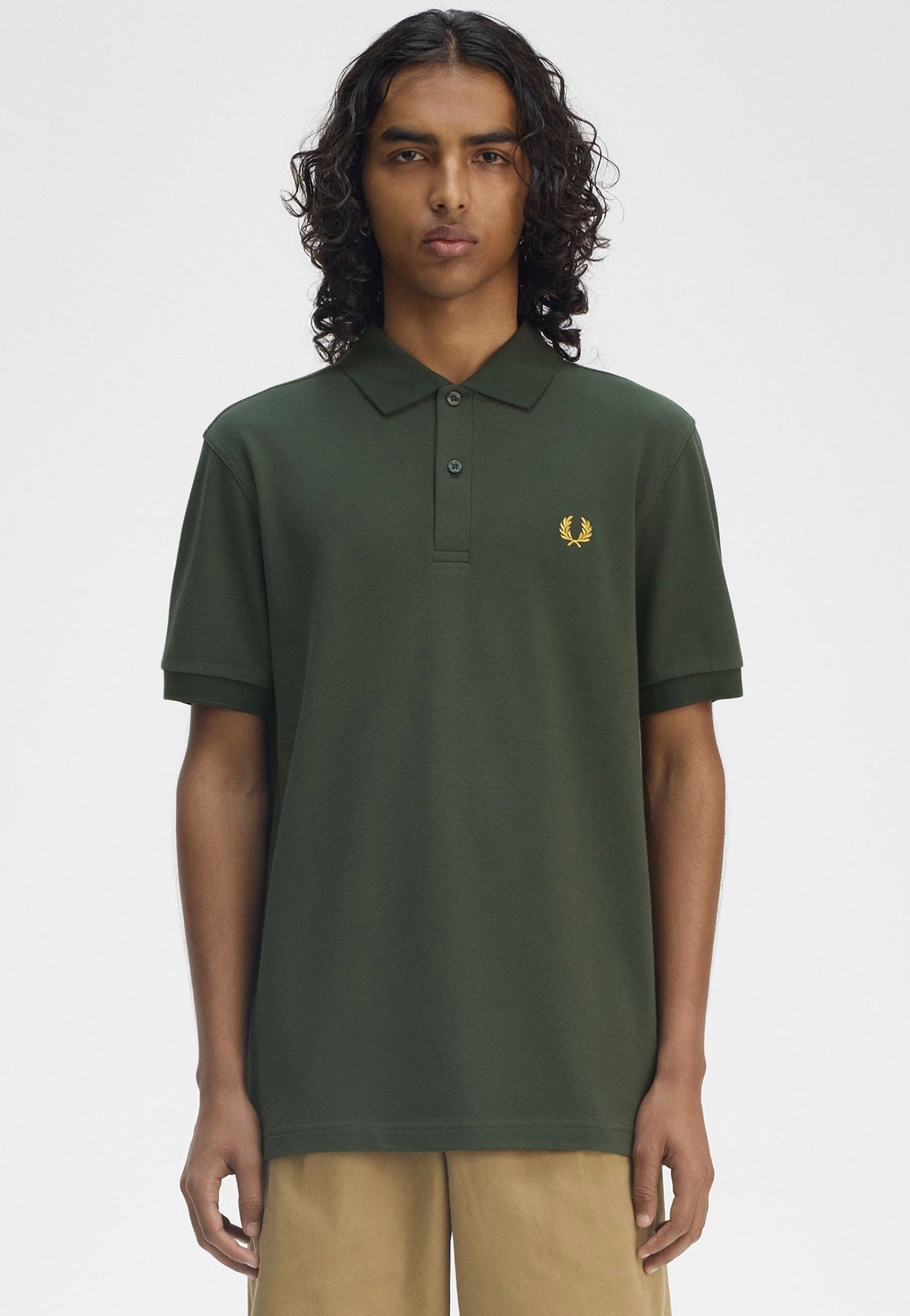 Fred Perry - The Fred Perry Court Green/Honeycomb - Polo | Men-Image