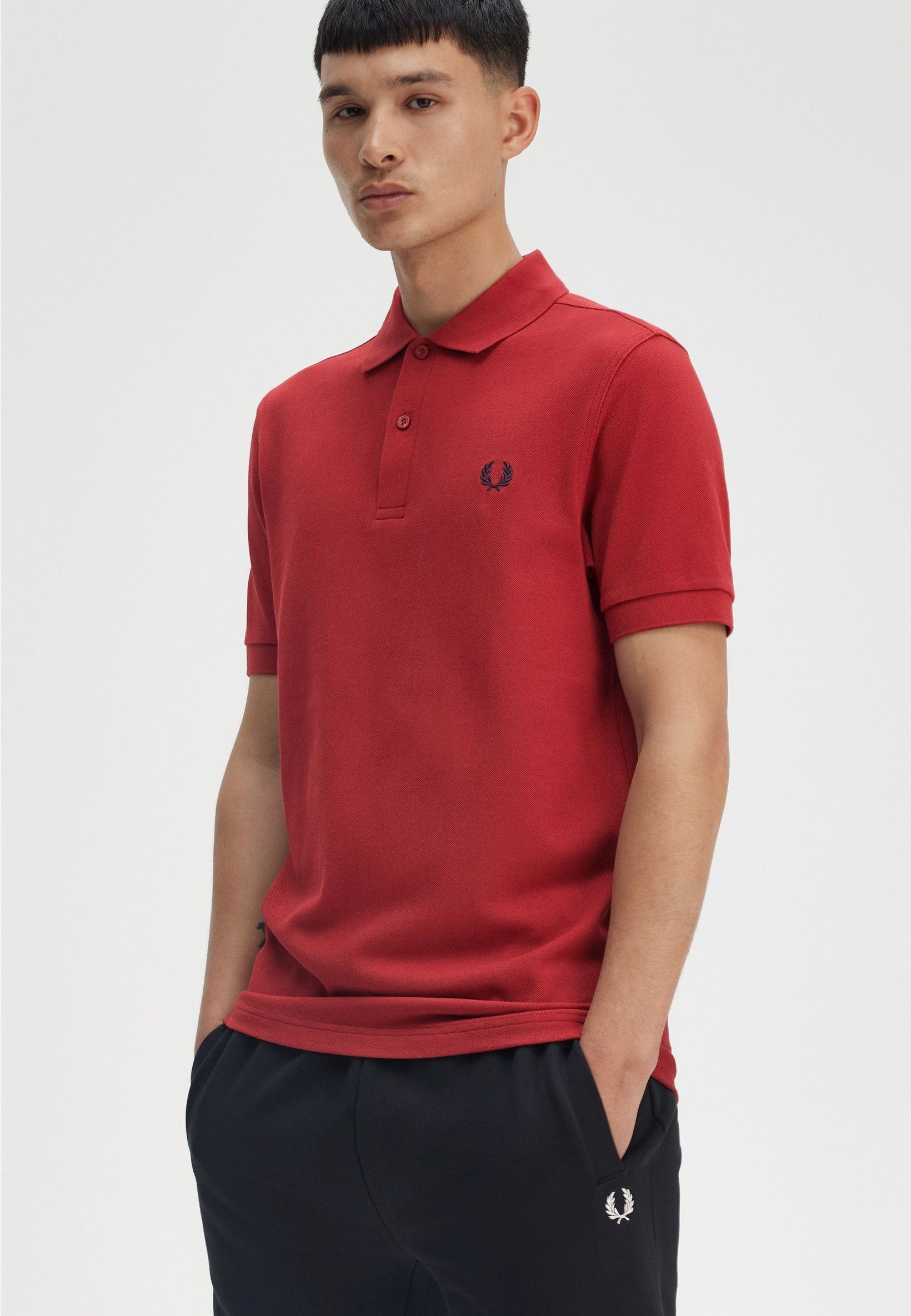 Fred Perry - The Fred Perry Burnt Red/Navy - Polo | Men-Image