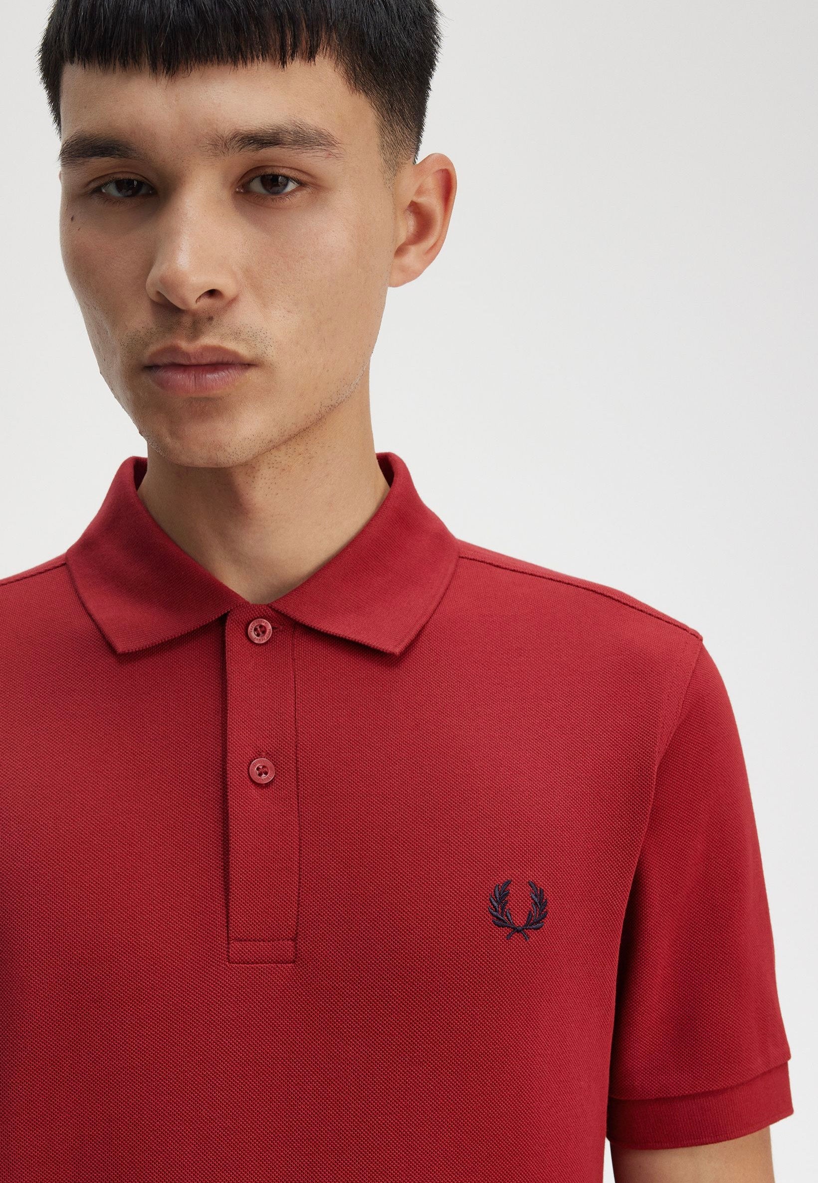 Fred Perry - The Fred Perry Burnt Red/Navy - Polo | Men-Image