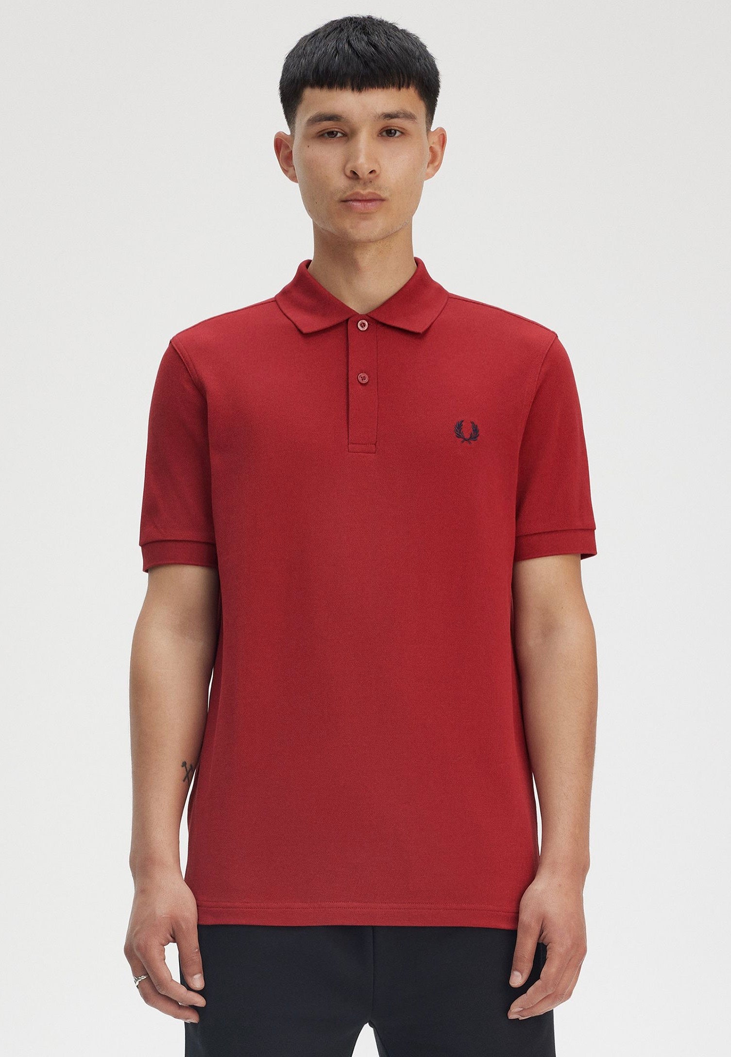 Fred Perry - The Fred Perry Burnt Red/Navy - Polo | Men-Image