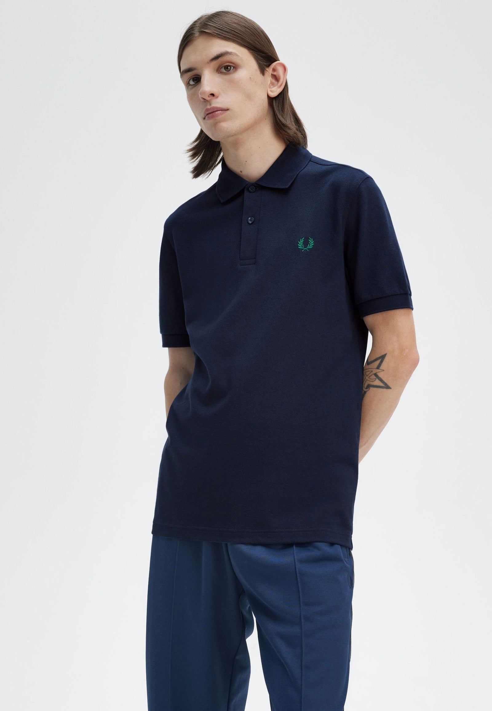 Fred Perry - The Fred Perry Dark Carbon/Label Green - Polo | Impericon ES