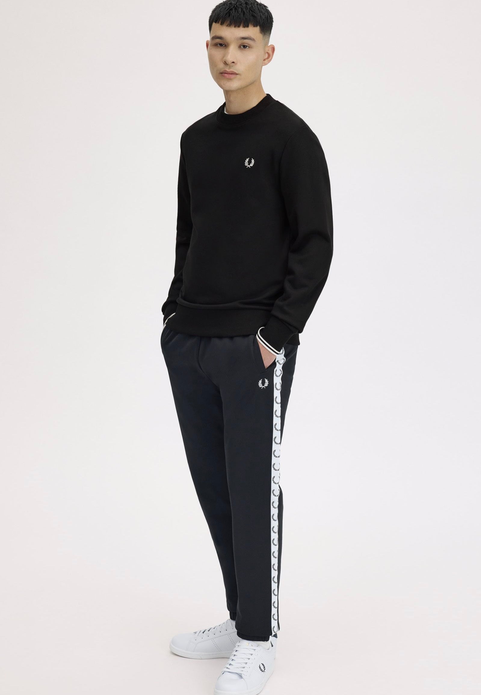 Fred Perry - Crew Neck Black - Sweater | Men-Image