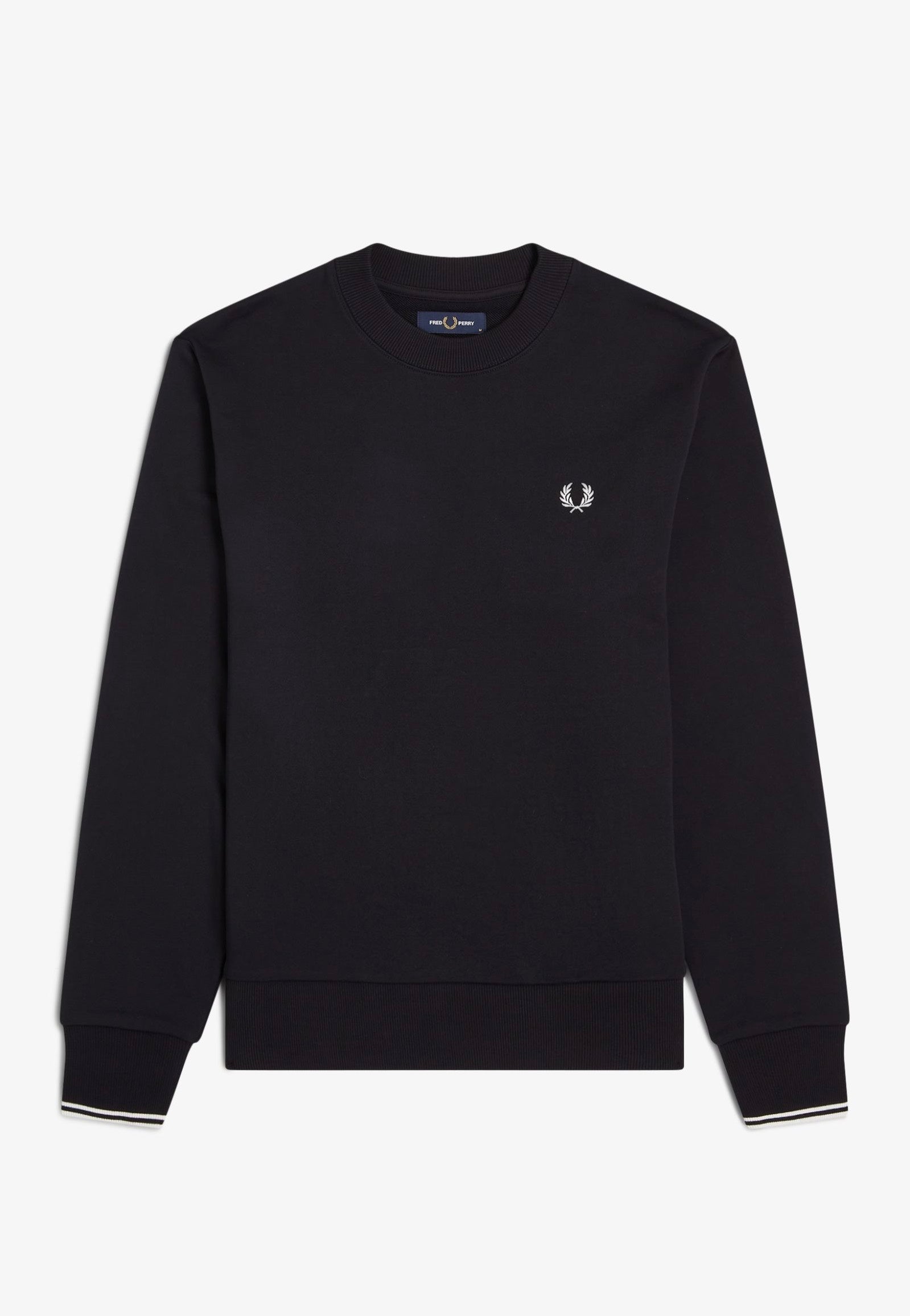 Fred Perry - Crew Neck Black - Sweater | Men-Image