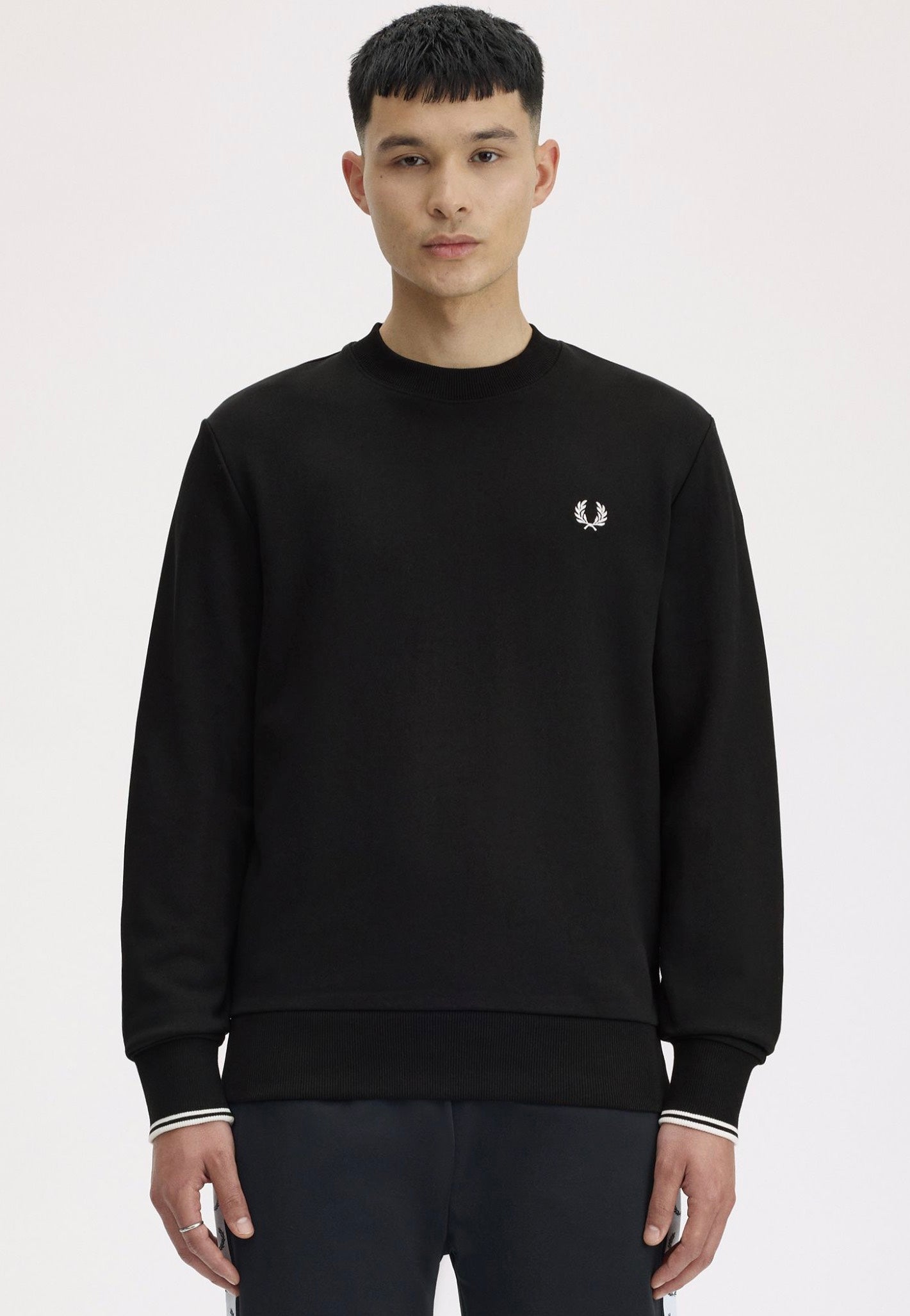 Fred Perry - Crew Neck Black - Sweater | Men-Image